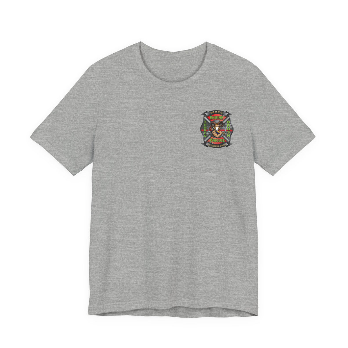 WVFC Goat Logo 2 Version 1 Gray - Unisex Jersey Short Sleeve Tee