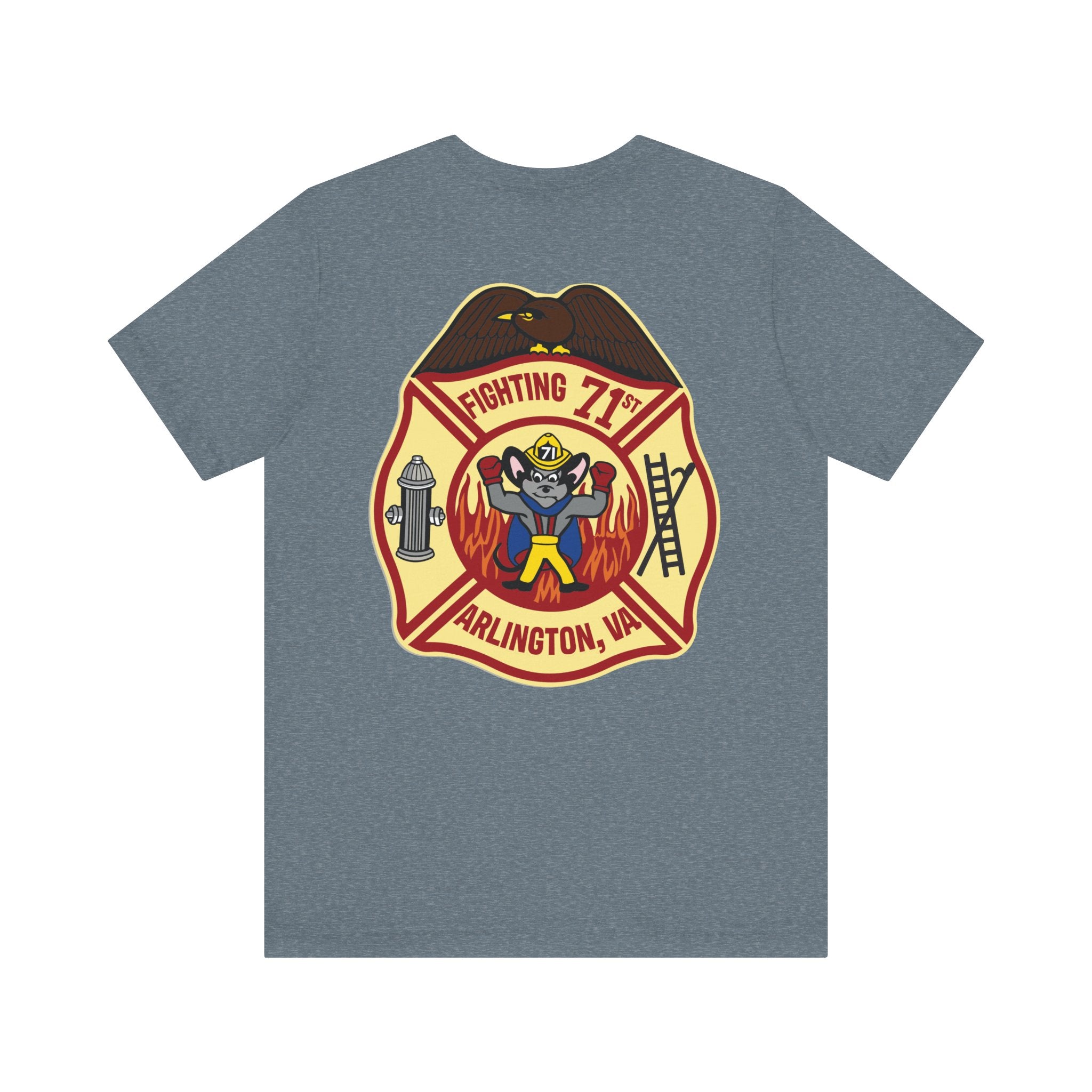 Fighting 71 Arlington Station 1 old patch - Bella+Canvas Soft Unisex Tee