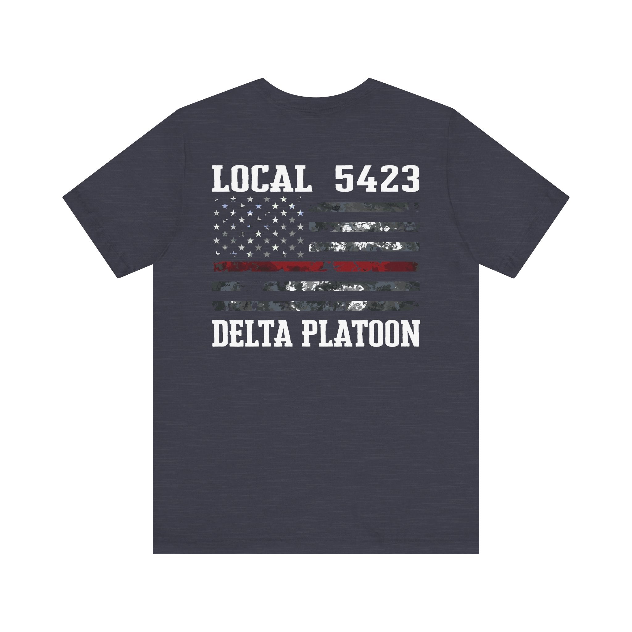 Manheim Township Local Delta Platoon Local white - Bella+Canvas Soft Unisex Tee