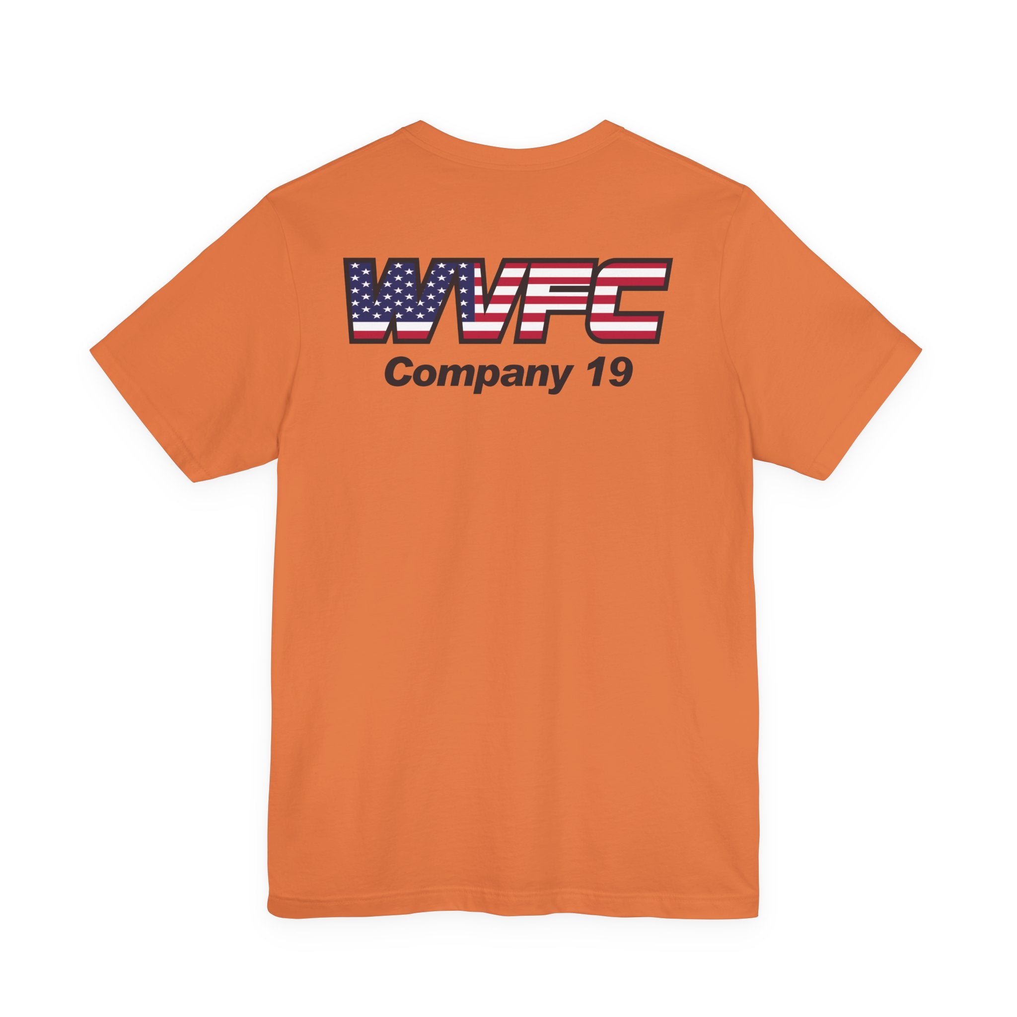 WVFC Goat Version 2 US Flag blk- Unisex Jersey Short Sleeve Tee
