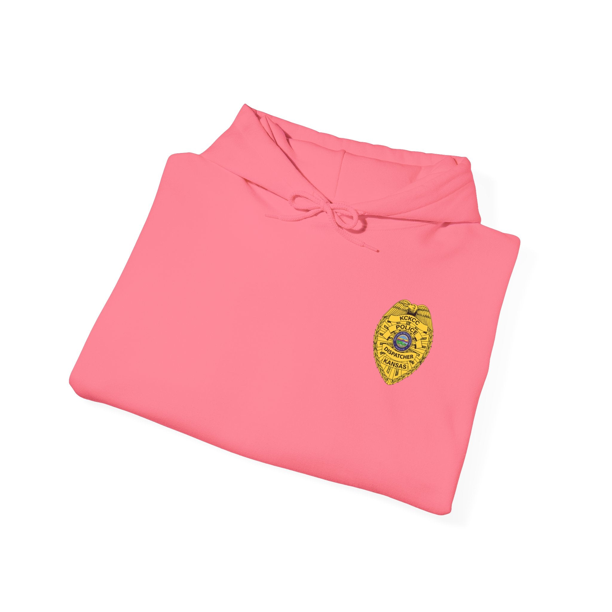 Kansas City College Police Dispatcher Badge - Unisex Heavy Blend™ Hooded Sweatshirt