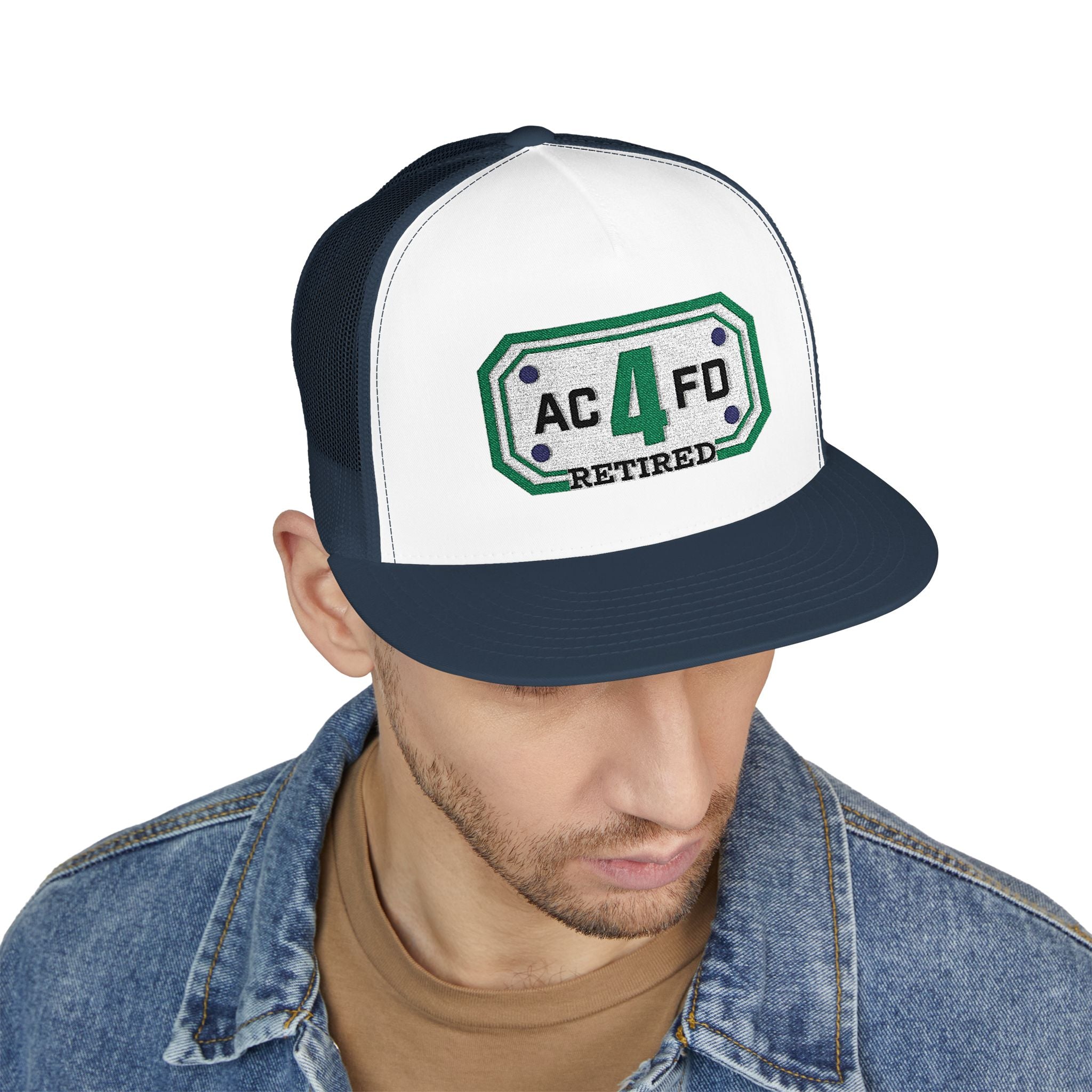 Retired Arlington Tower 4 - 5 Panel Trucker Cap (Embroidery)
