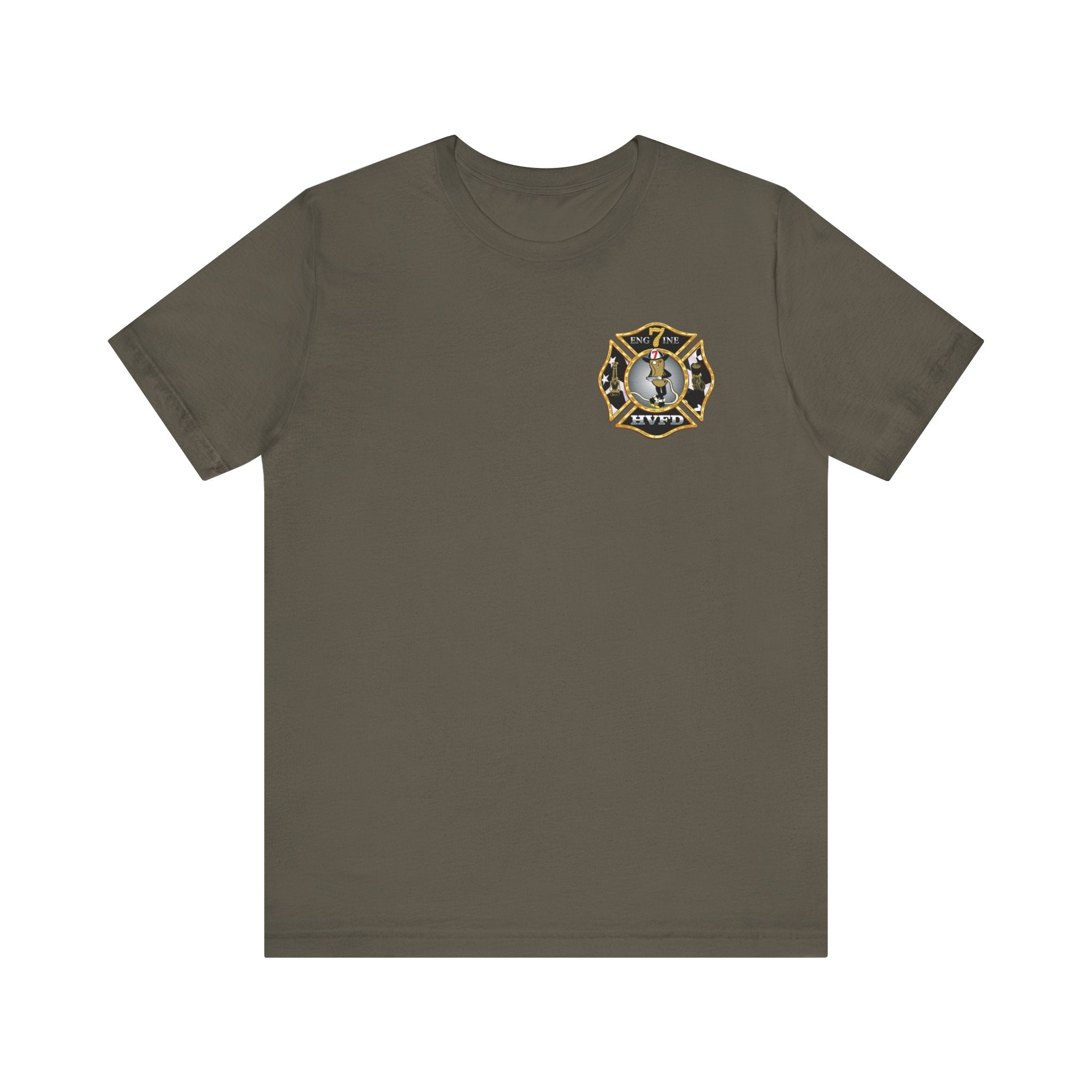 Hollywood MD Vol Fire Eng7ine - Bella+Canvas Soft Unisex Tee