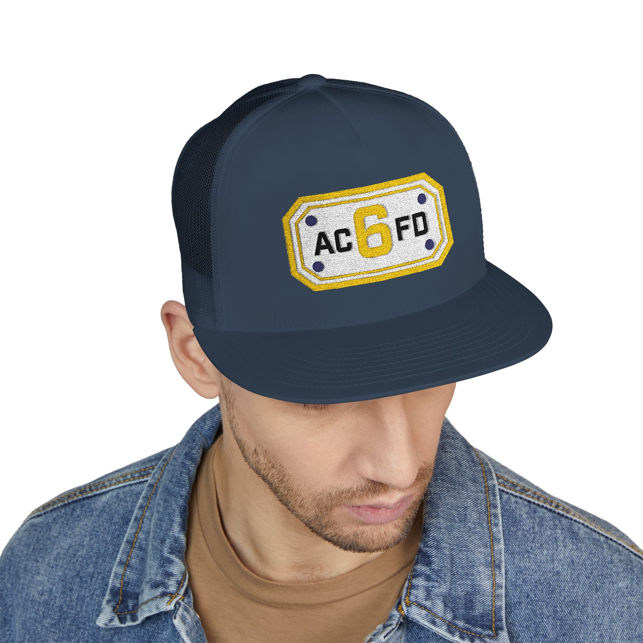 Arlington Medic 6 (requested different style hat) - 5 Panel Trucker Cap (Embroidery)