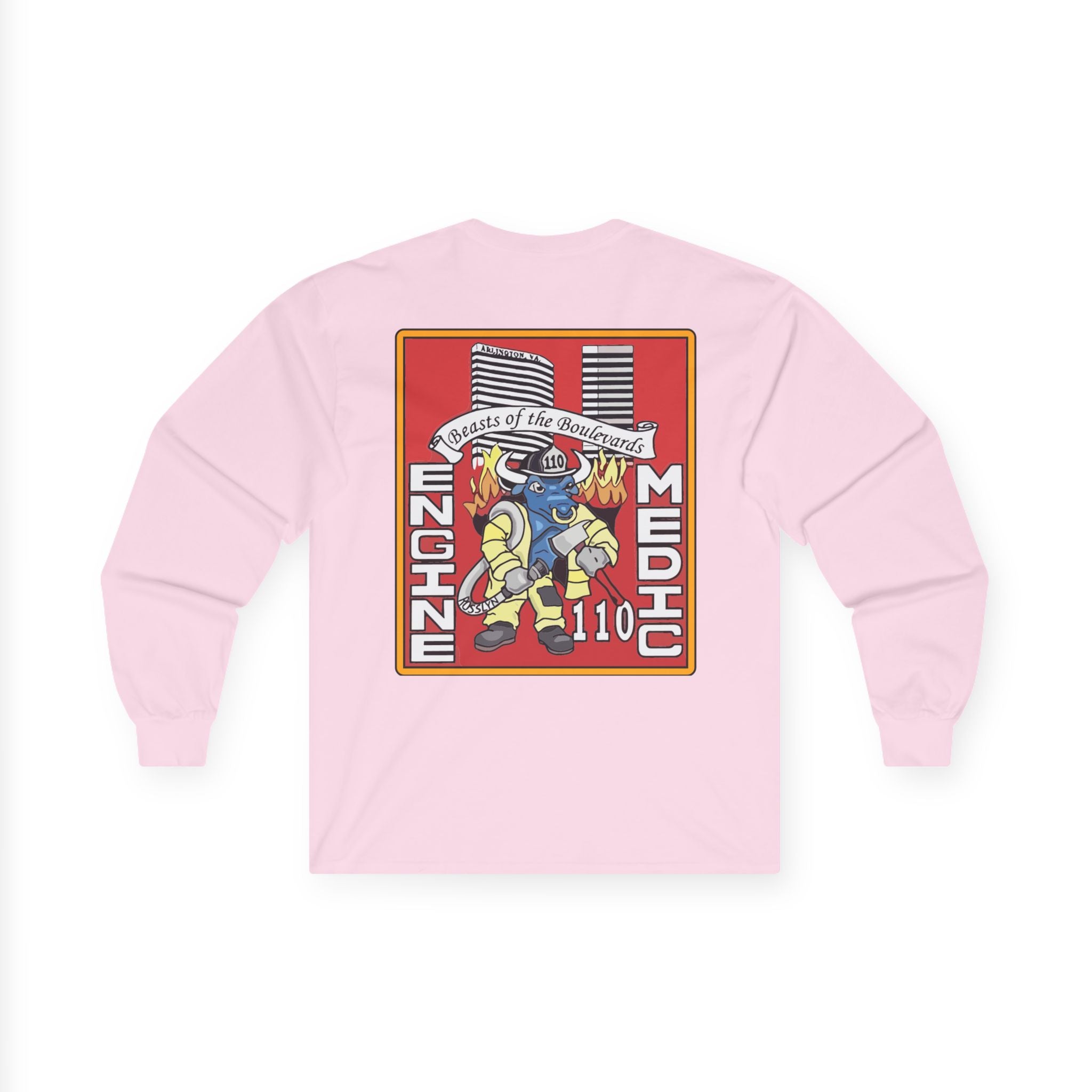Arlington Station 10 Beast of Blvd (version 2) - Unisex Ultra Cotton Gildan Long Sleeve Tee