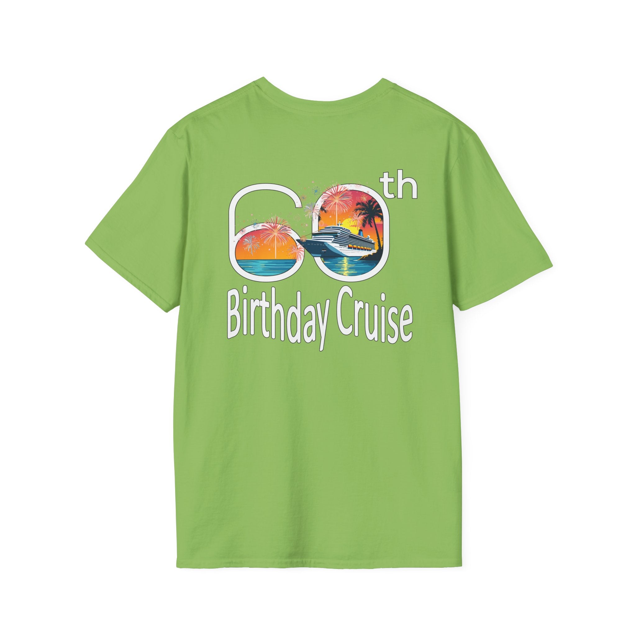 Renee Family Cruise Colorful - Unisex Softstyle Cotton T-Shirt
