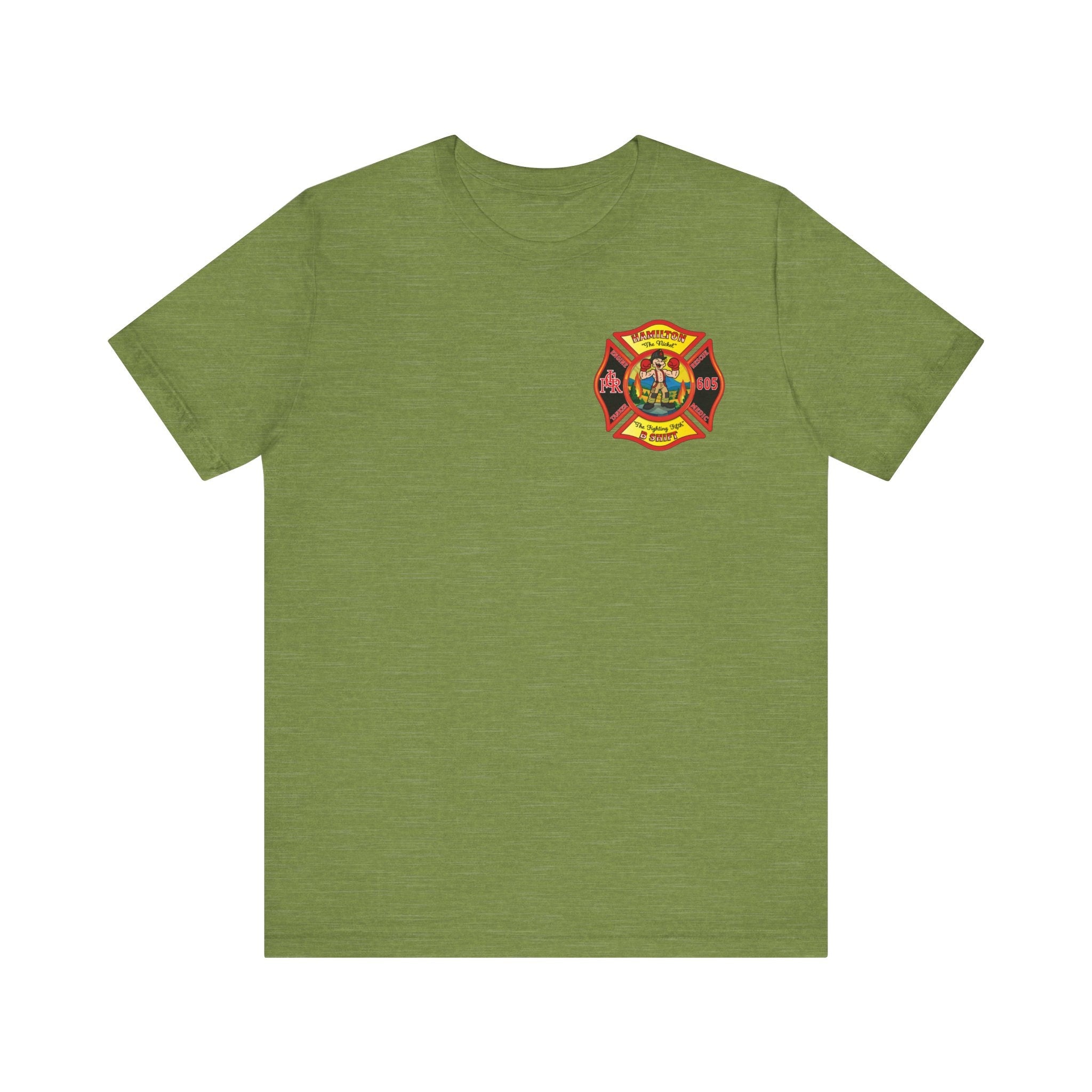 (Bigger Chest logo) LCFR Hamilton Station 5 version 4 Nickel Back- Bella+Canvas Soft Unisex Tee