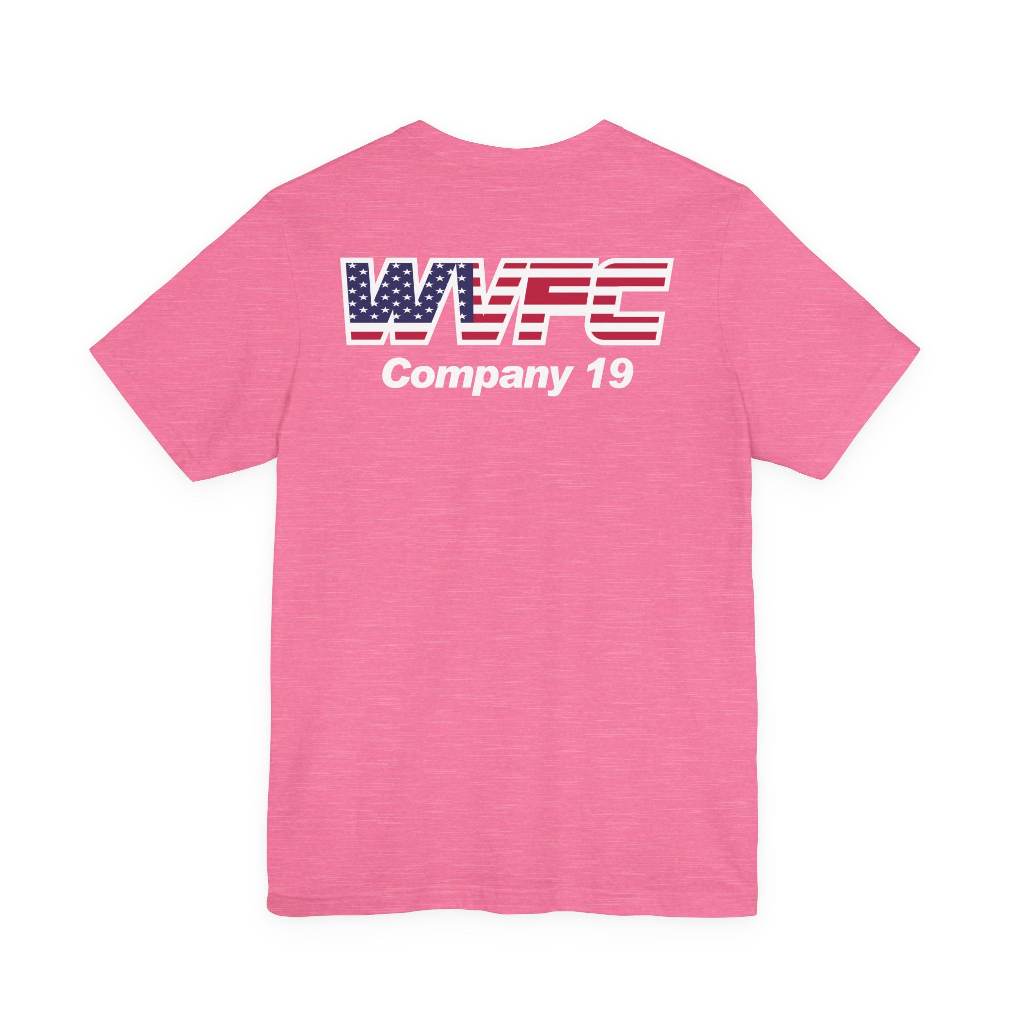 WVFC Goat Logo 2 Version 3 US Flag wht- Unisex Jersey Short Sleeve Tee