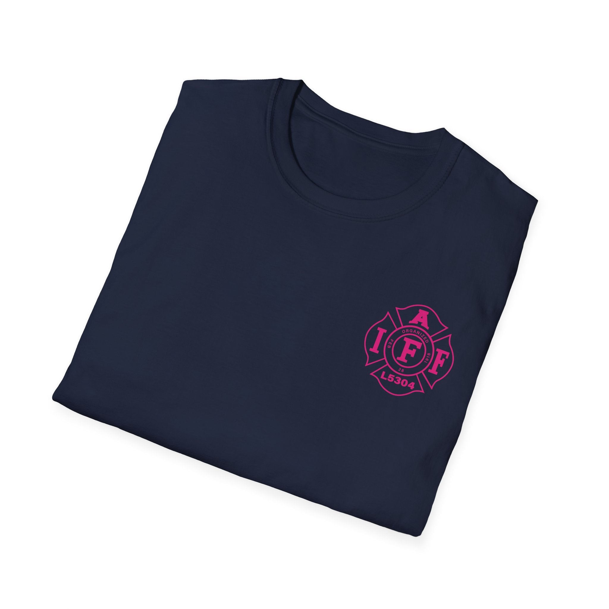 Clarke County Fire Breast Cancer (Portion of Proceeds go to Local 5304) - Gildan Soft Cotton Softstyle T-Shirt