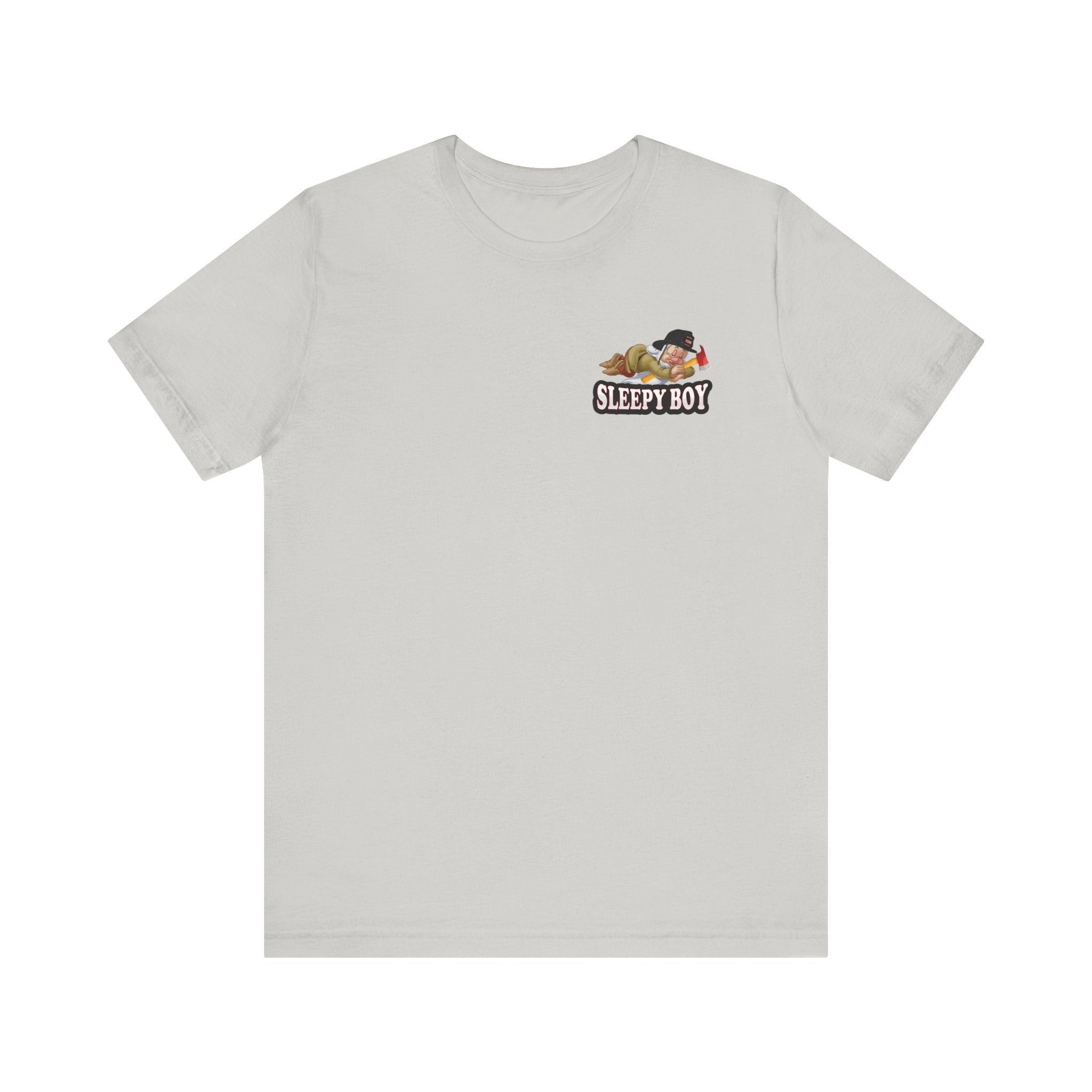 Sleepy Boy Firefighter - Heavy Cotton Unisex Tee -