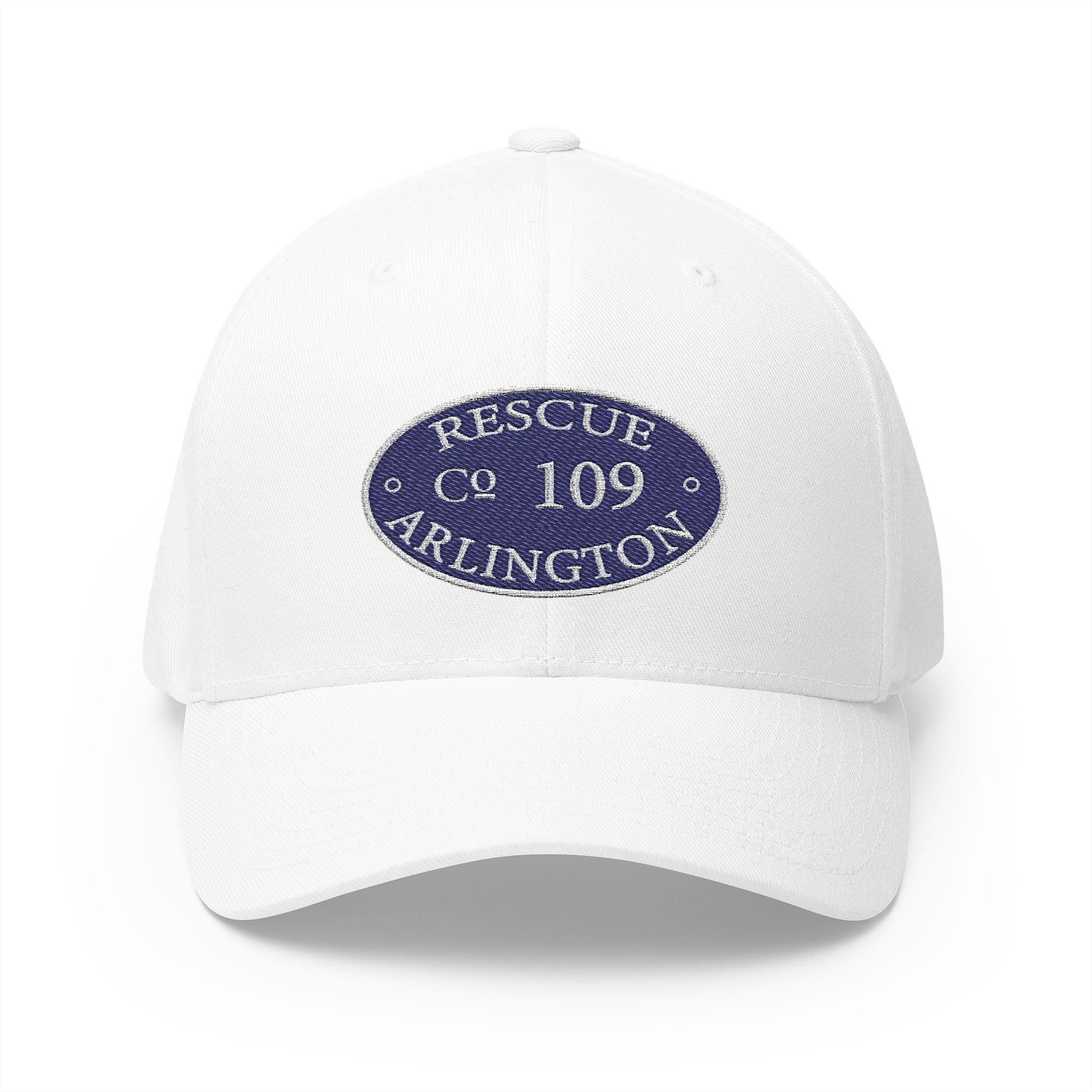 Arlington Rescue 9 Circle Patch - FLEXFIT Closed-Back Structured Cap (Embroidery)