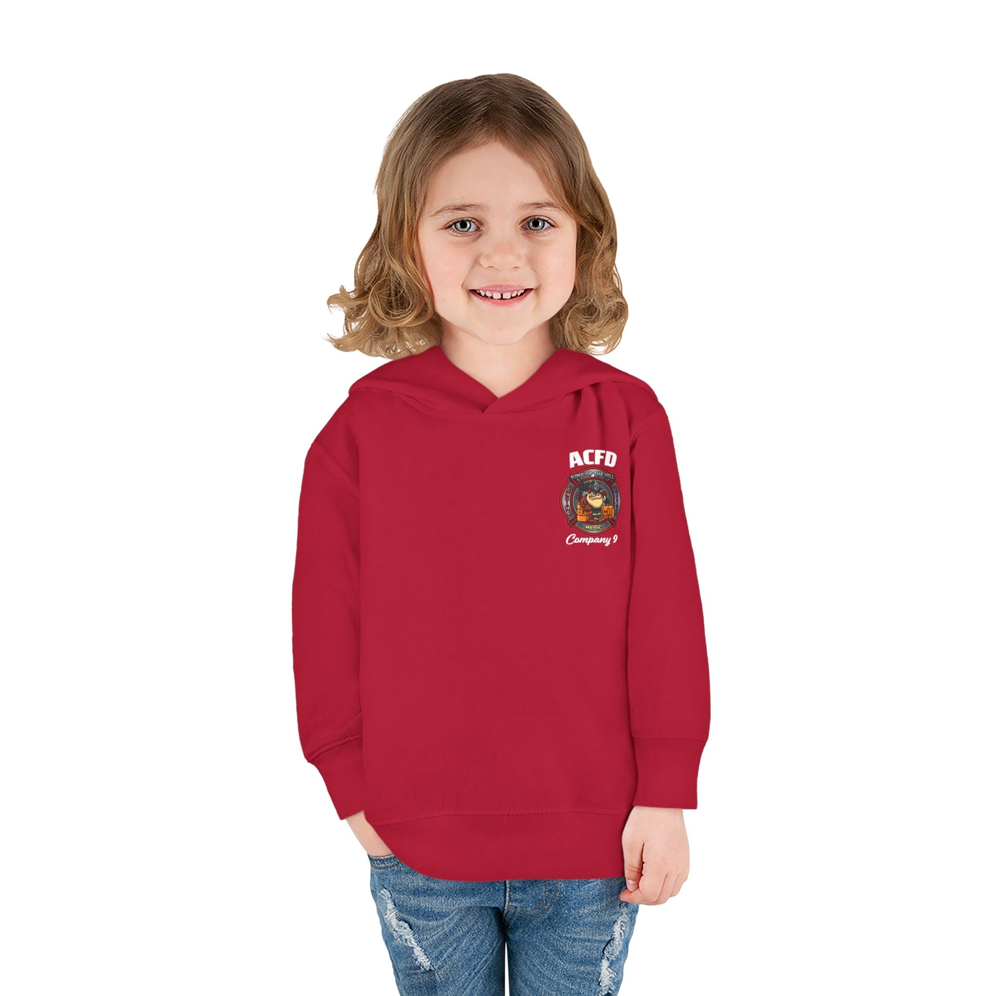 Station 9 Engine - Toddler Pullover Fleece Hoodie