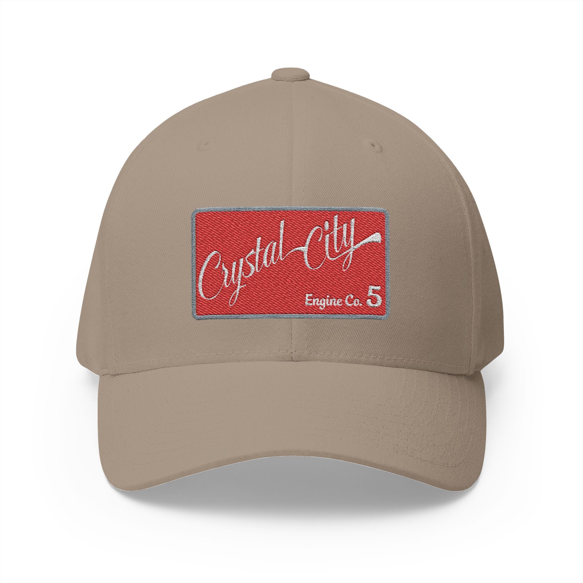 Arlington Crystal City Engine 5 - FLEXFIT Closed-Back Structured Cap (Embroidery)