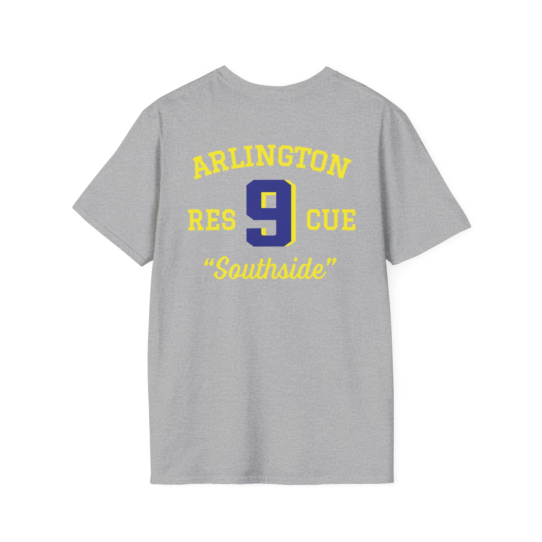 Station 9 Taz Front / Officer Rescue 9 back - Gildan Soft Cotton Softstyle T-Shirt