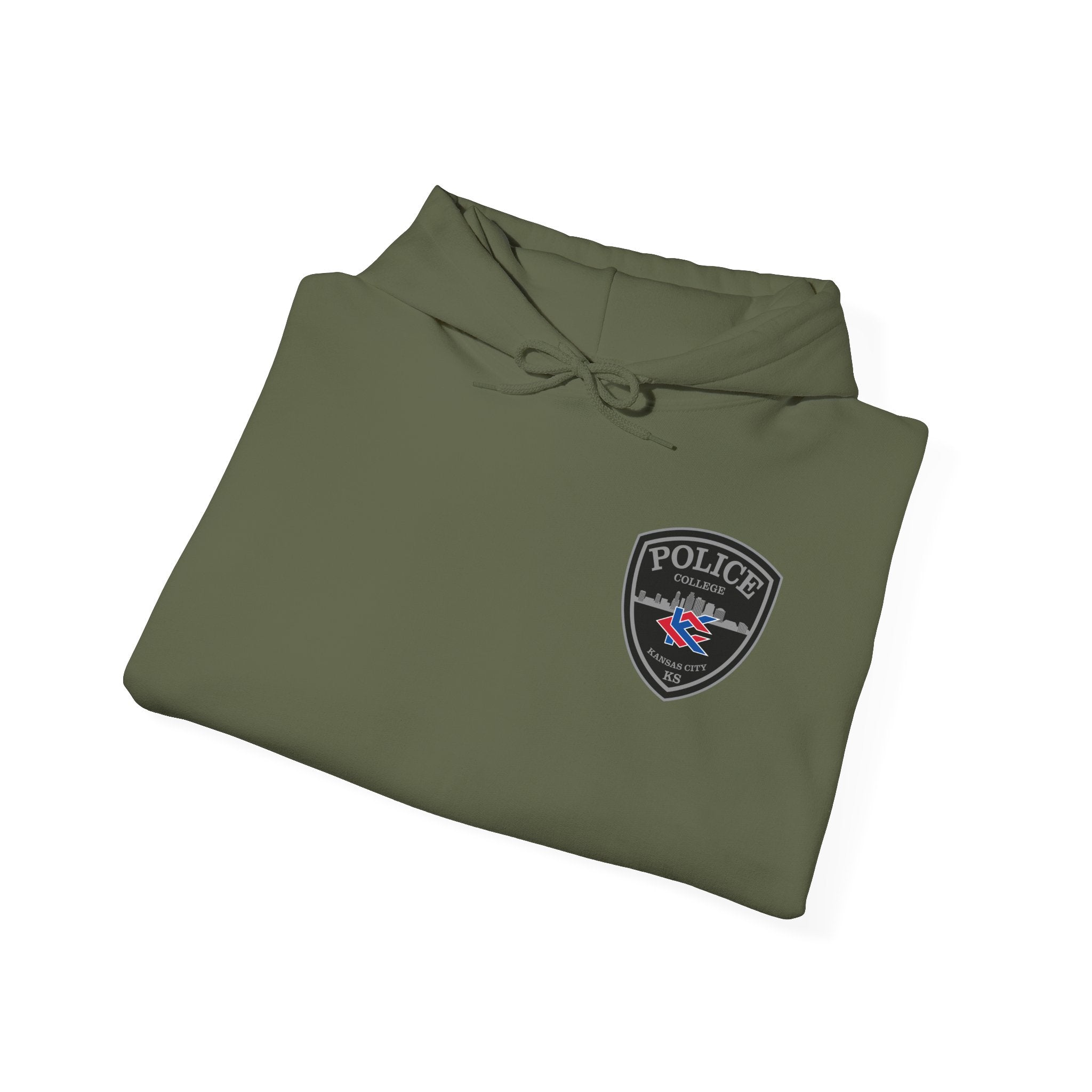 Kansas City College Police Grey Patch - Unisex Heavy Blend™ Hooded Sweatshirt