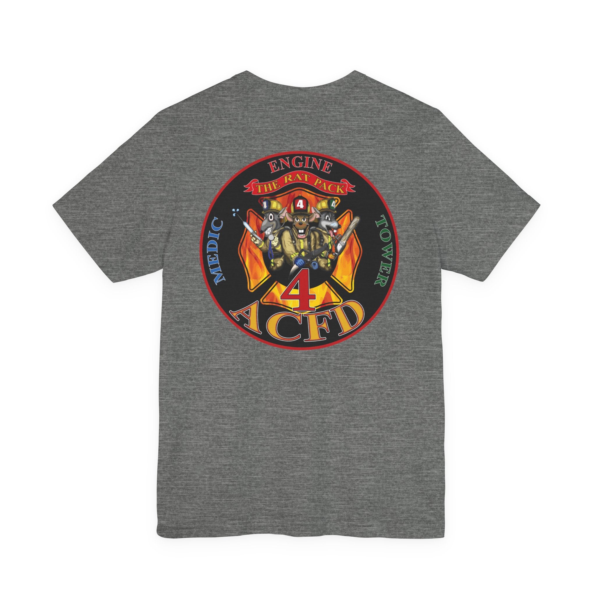 Station 4 RatPack on Back - Bella+Canvas Soft Unisex Tee