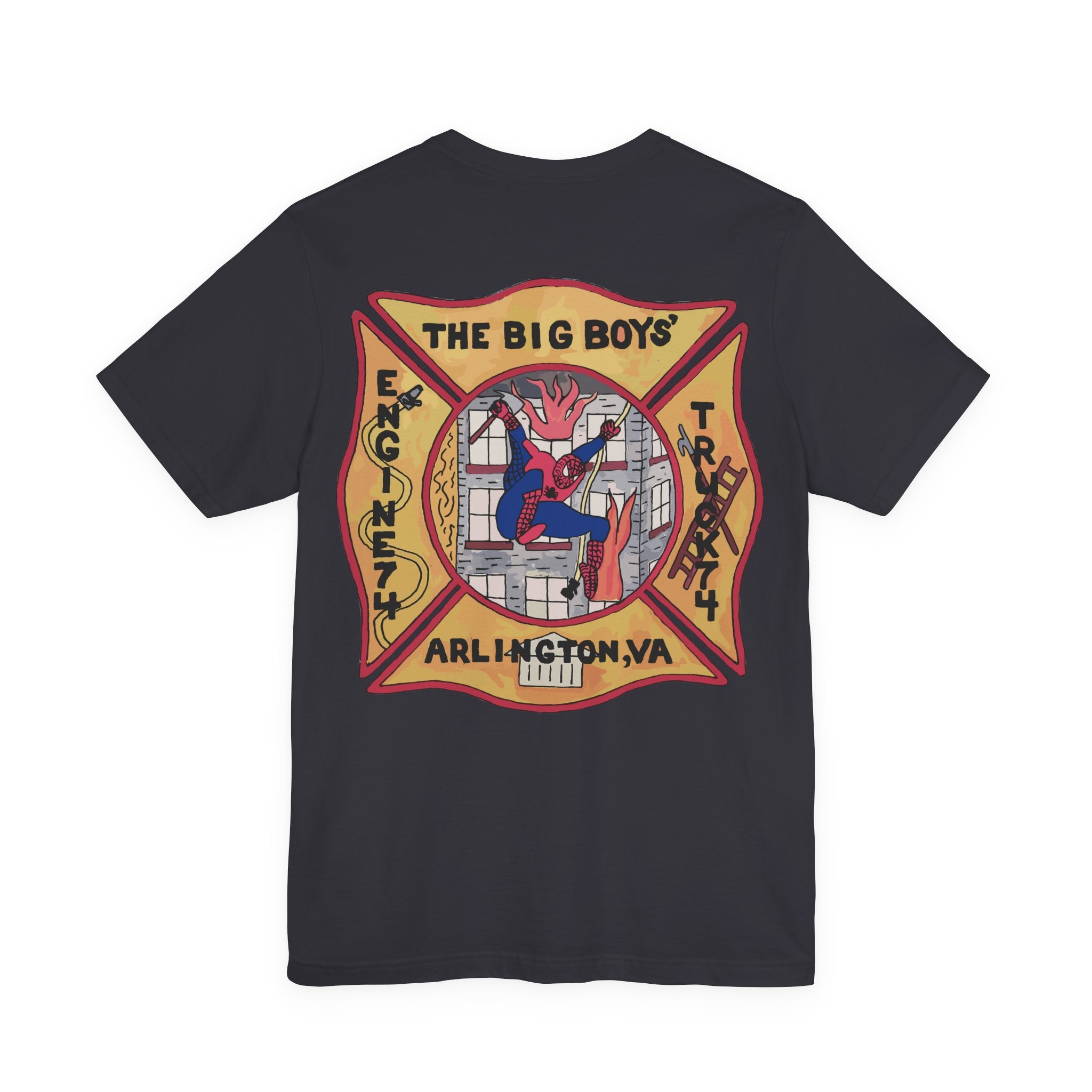 Big  Boys Station 4 Retro Patch - Unisex Jersey Short Sleeve Tee