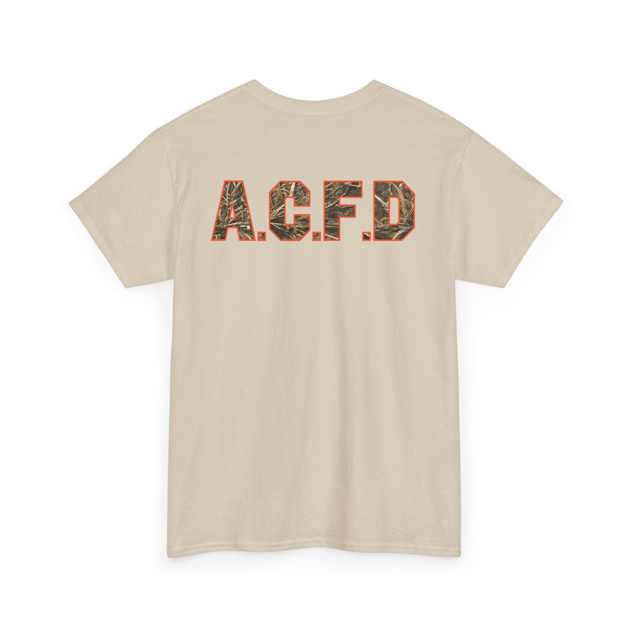 Heavy Cotton Unisex Tee - Arlington Camo Deer Hunter