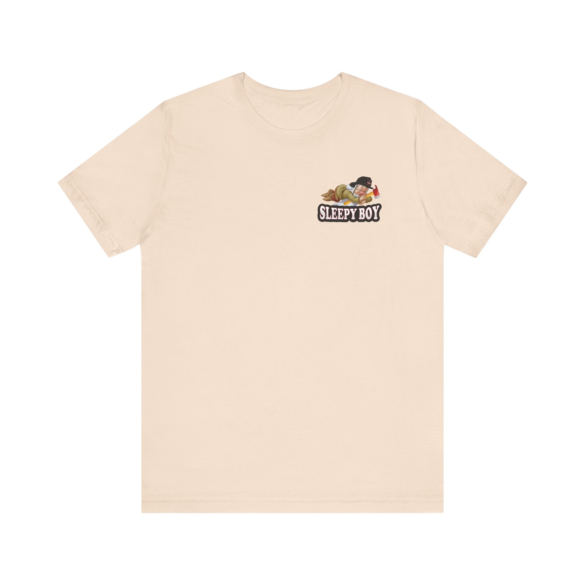 Sleepy Boy Firefighter - Heavy Cotton Unisex Tee -