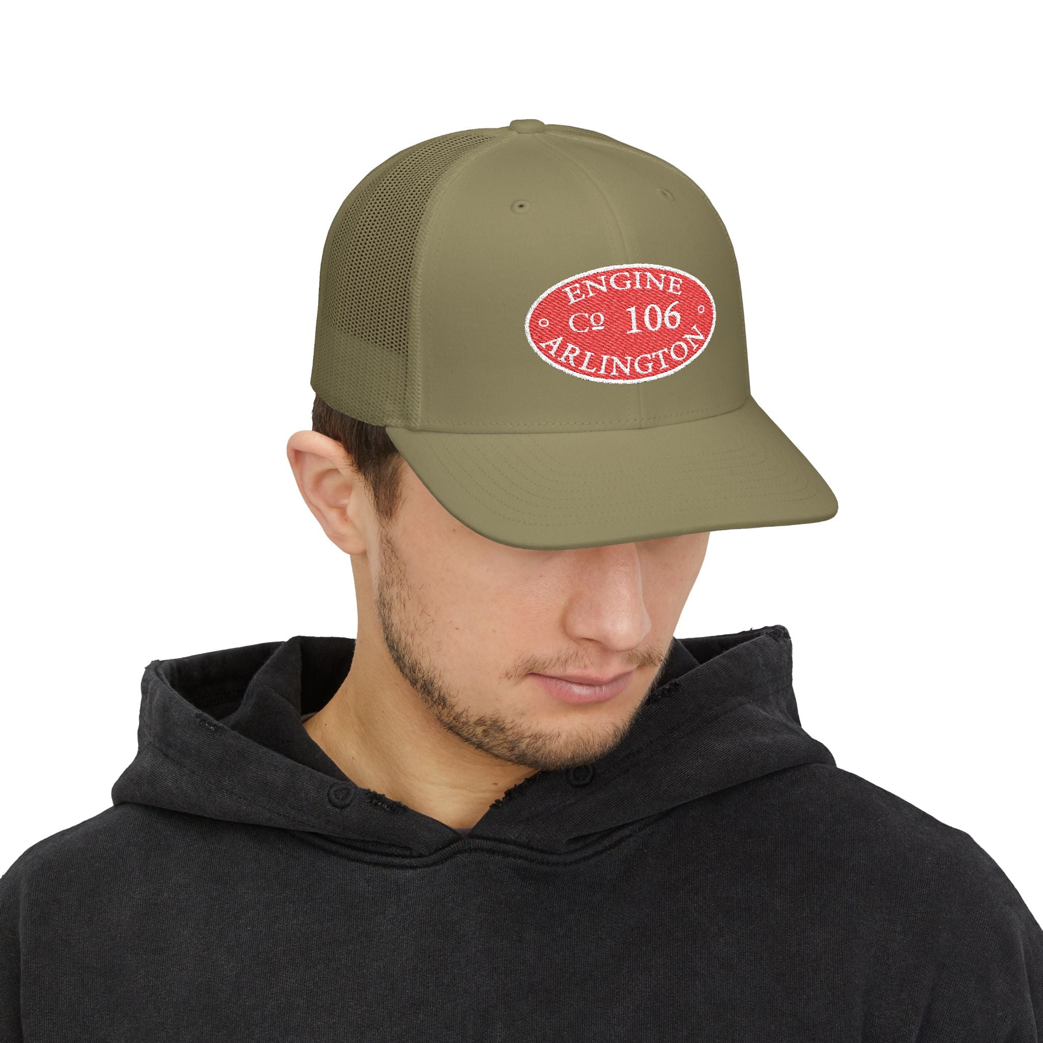 Arlington Engine 6 Circle Patch - (Richardson 112 Style Hat) Snapback Trucker