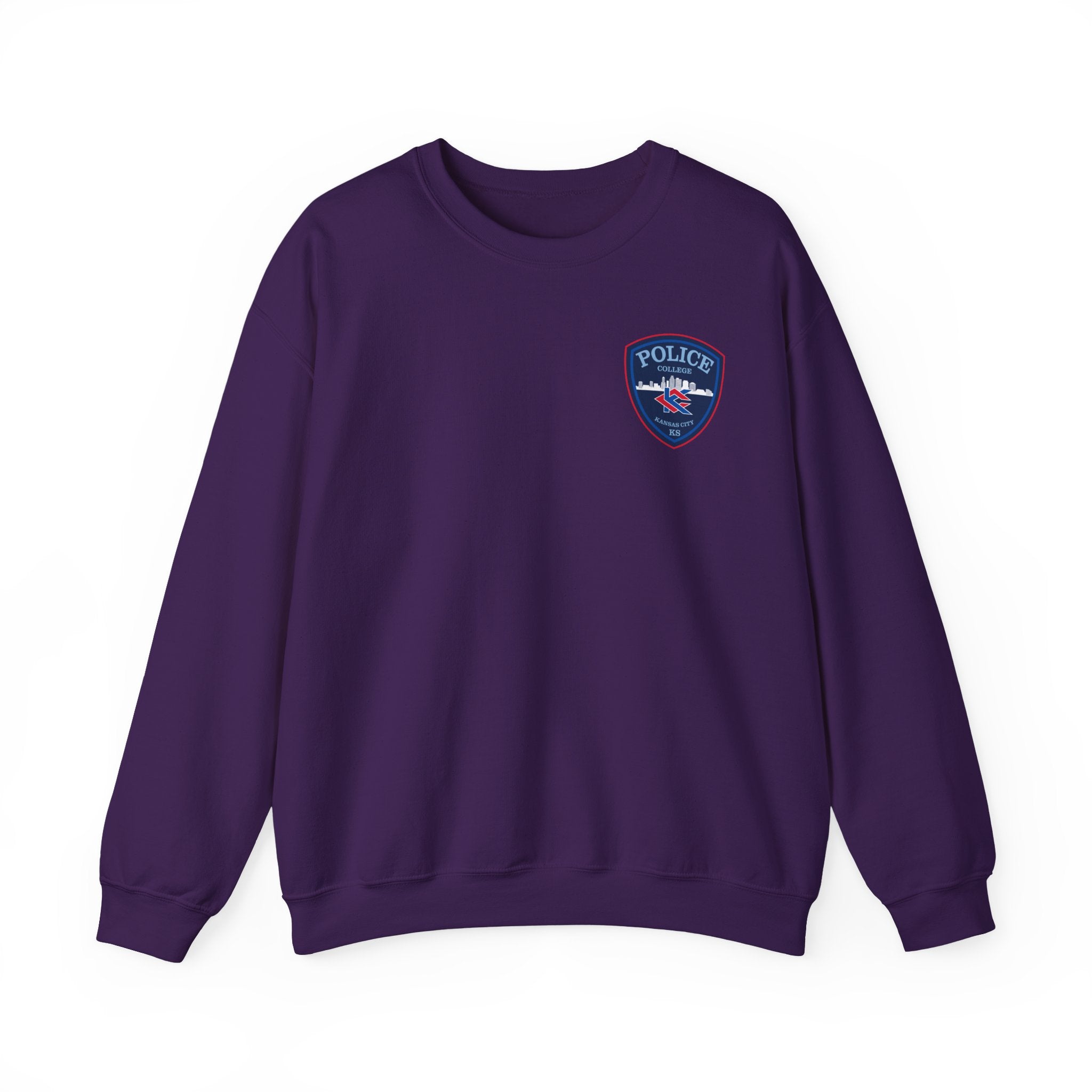 Kansas City College Police Blue Patch - Unisex Heavy Blend™ Crewneck Sweatshirt
