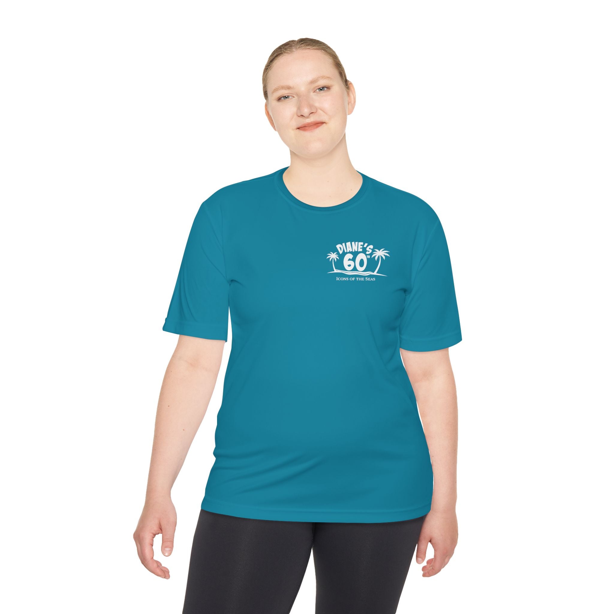 Diane Birthday Cruise White Text- Unisex Moisture Wicking Tee