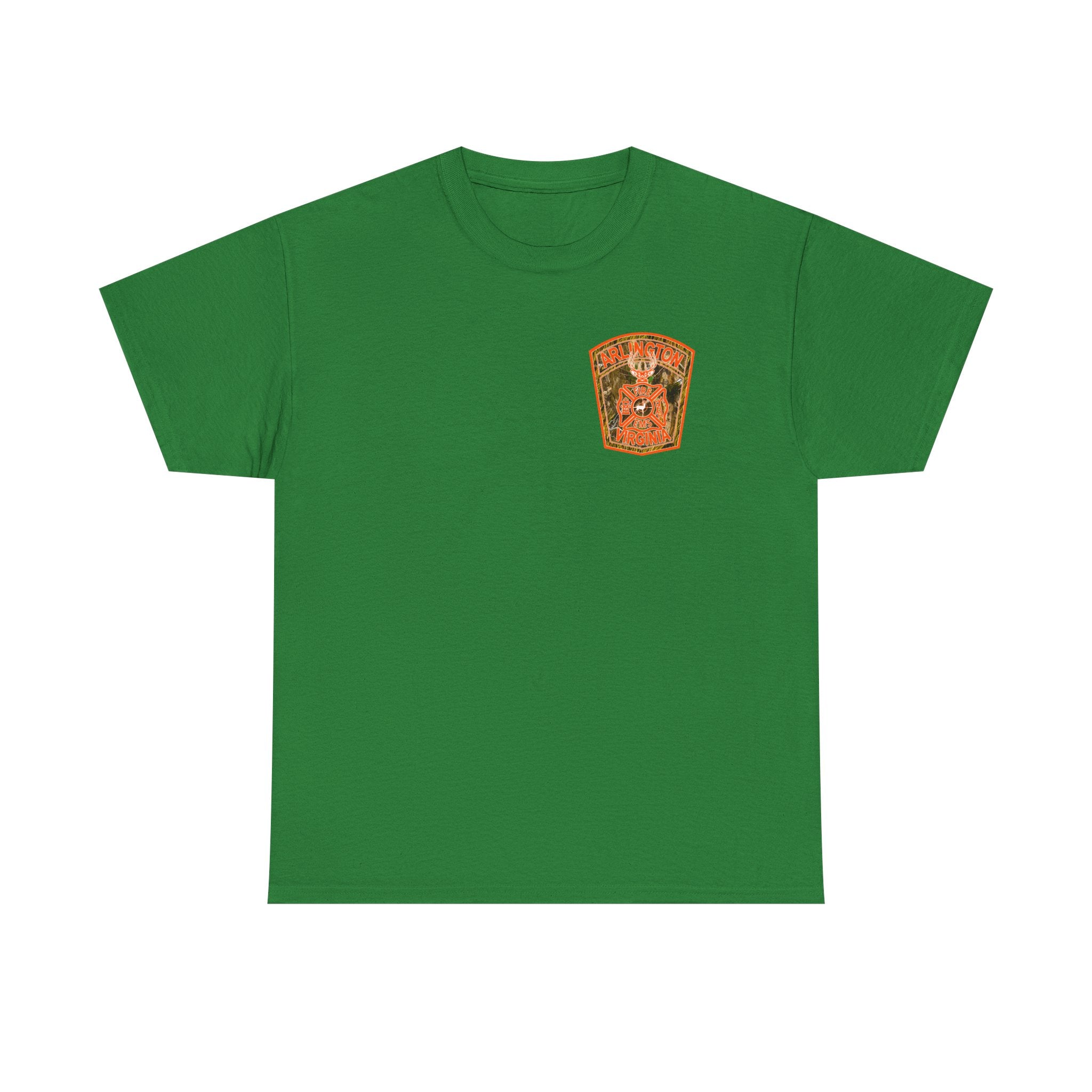 Heavy Cotton Unisex Tee - Arlington Camo Deer Hunter
