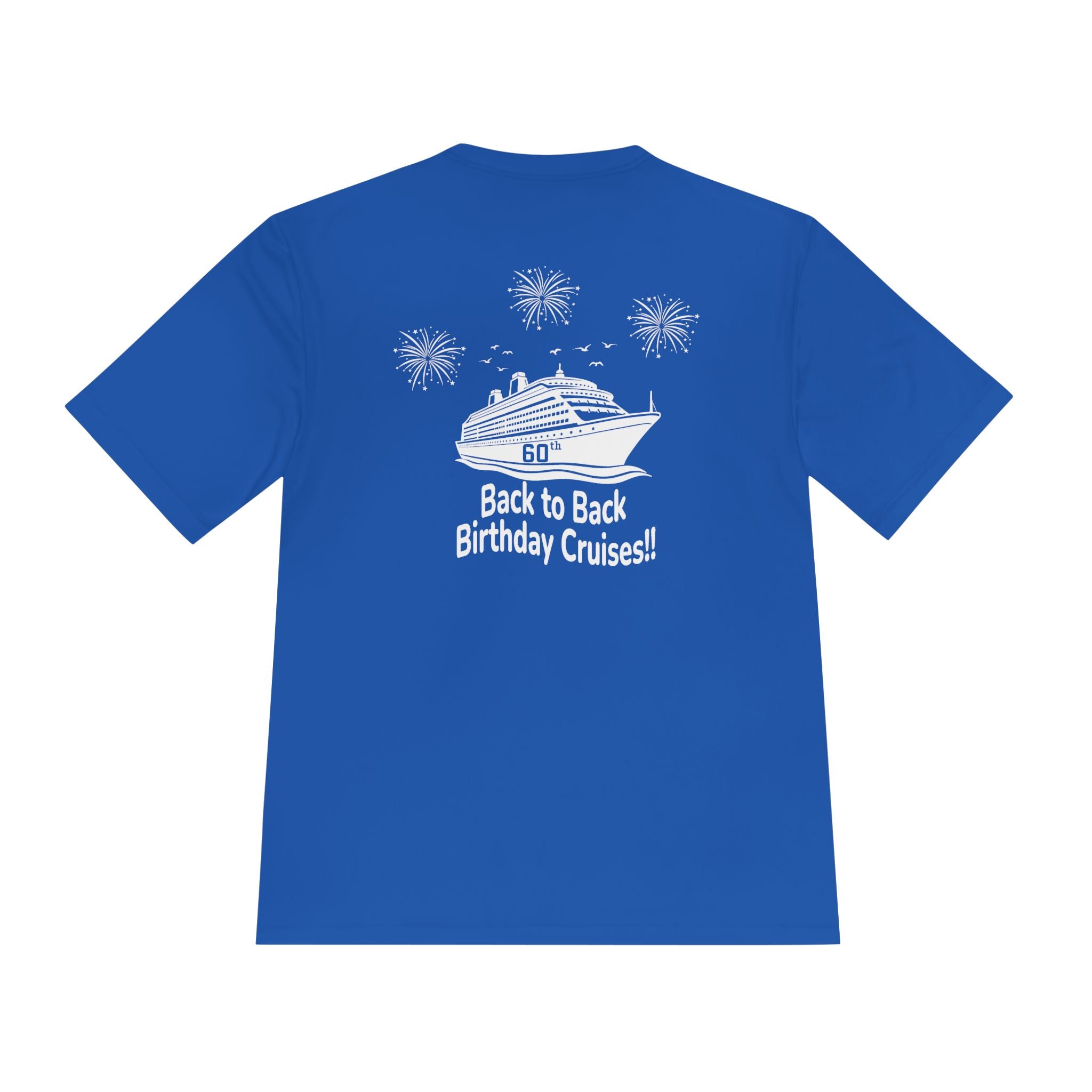 Diane Birthday Cruise White Text- Unisex Moisture Wicking Tee