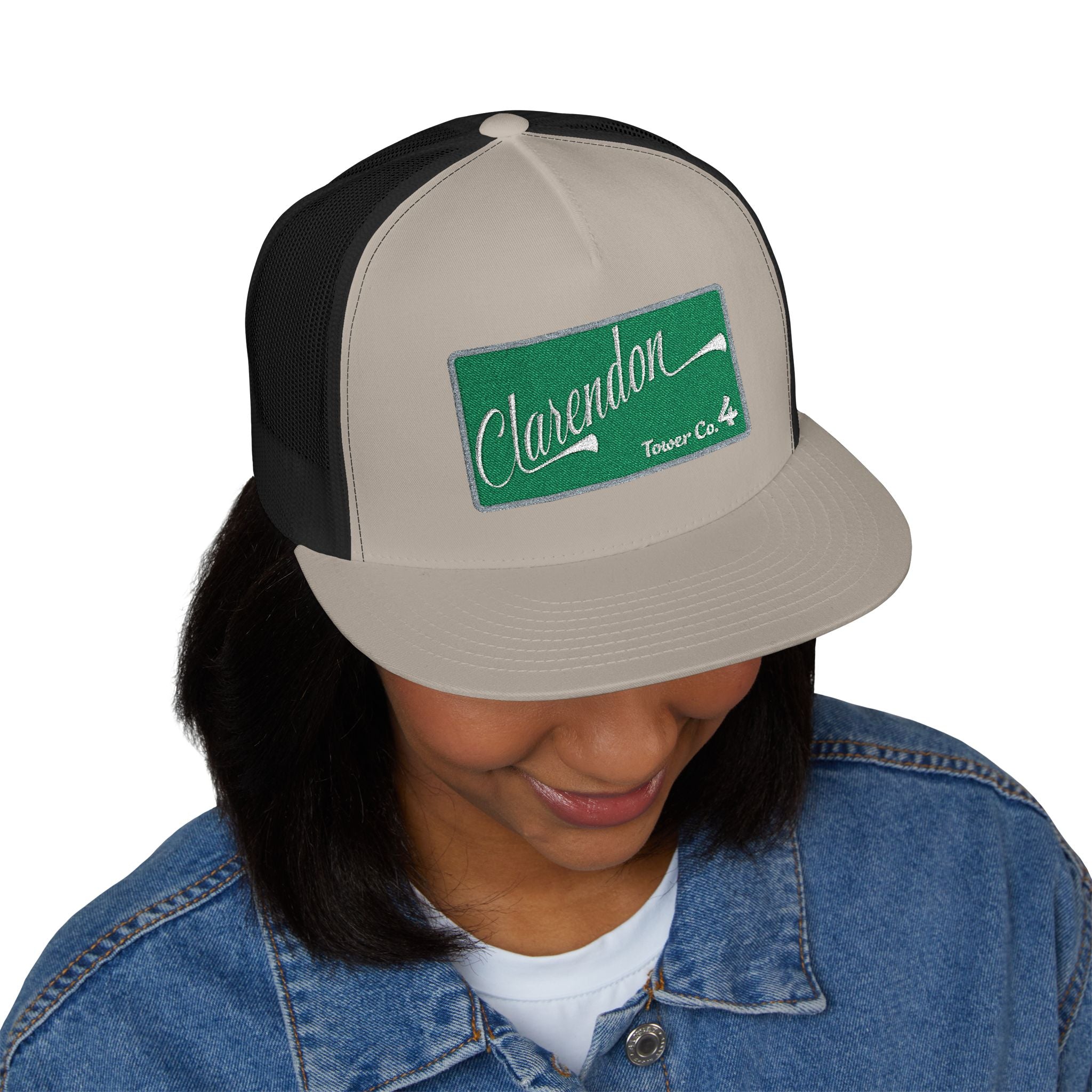 Arlington Clarendon Tower 4  - 5 Panel Trucker Cap (Embroidery)