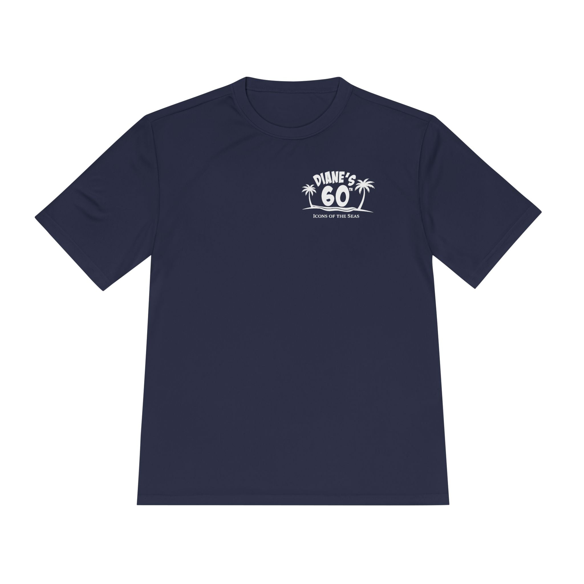 Diane Birthday Cruise White Text- Unisex Moisture Wicking Tee