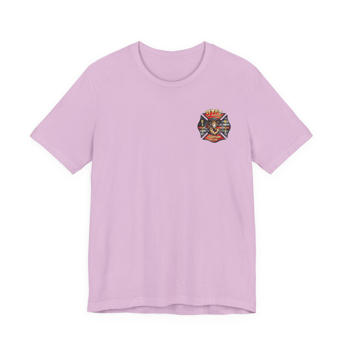 WVFC Goat Version 2 US Flag Gray- Unisex Jersey Short Sleeve Tee