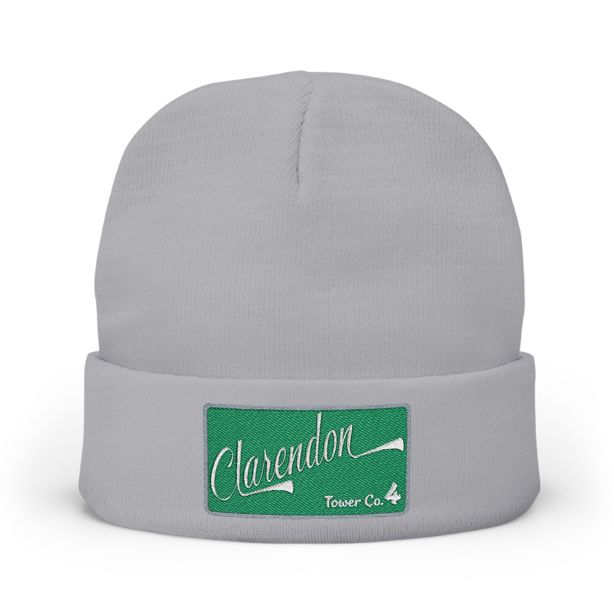 Arlington Clarendon Tower 4- Knit Beanie (Embroidery)