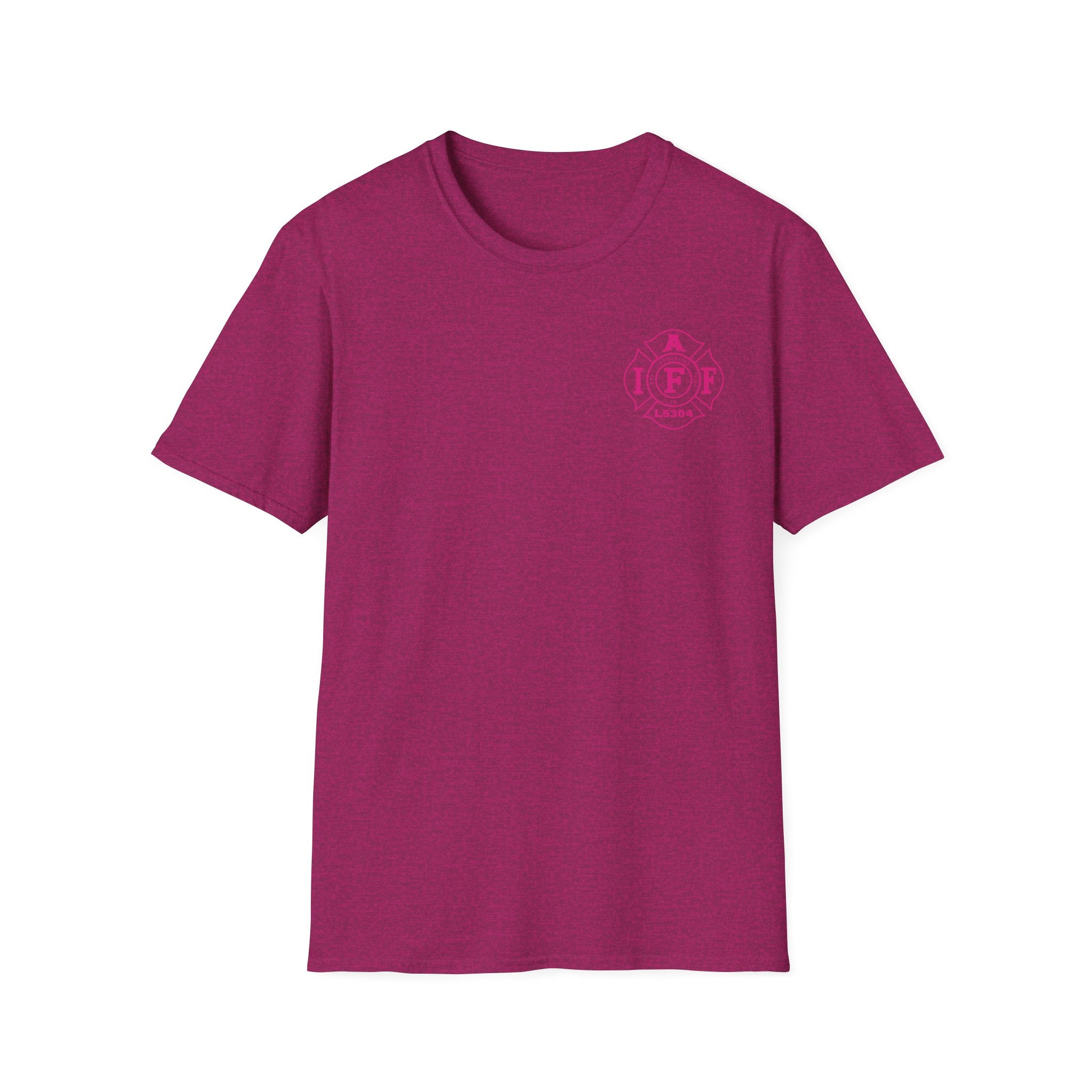 Clarke County Fire Breast Cancer (Portion of Proceeds go to Local 5304) - Gildan Soft Cotton Softstyle T-Shirt