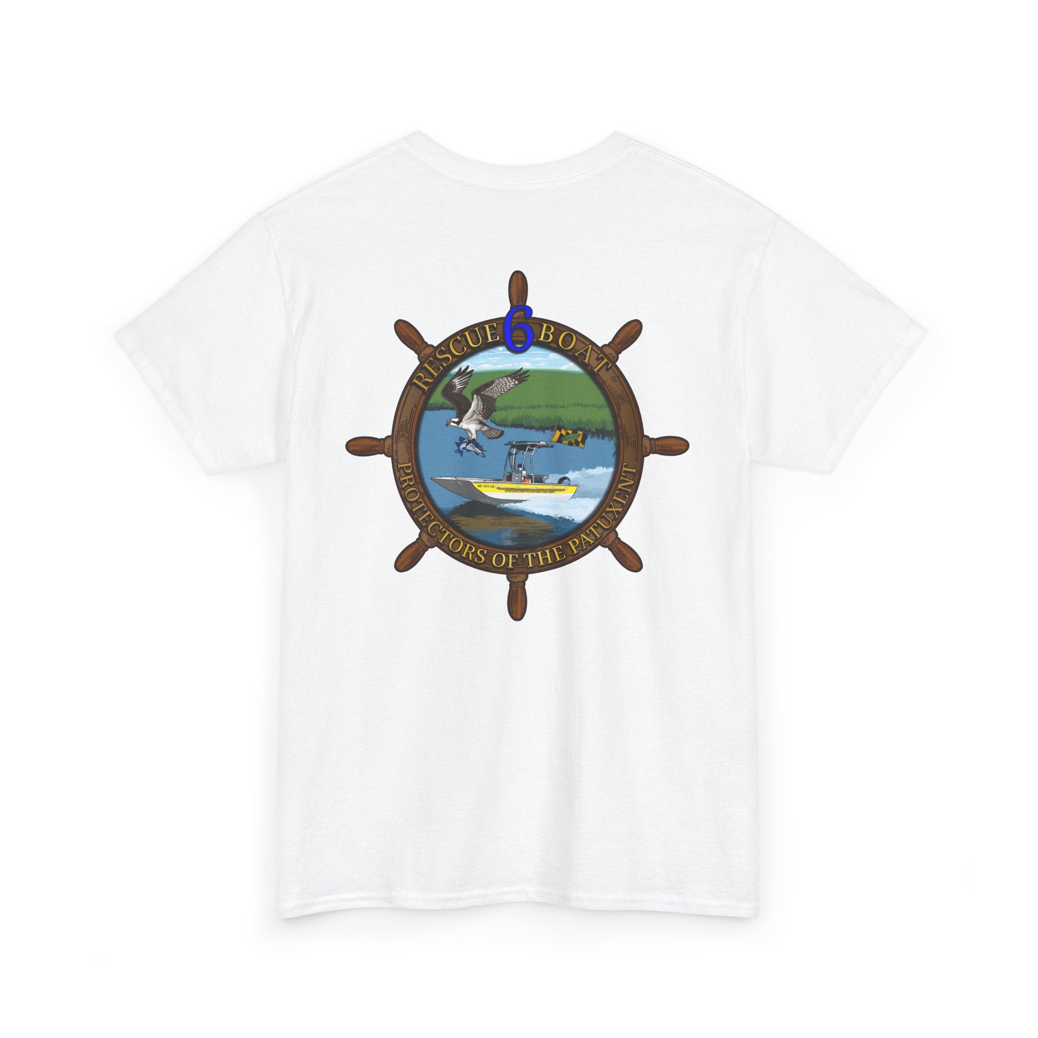 Huntingtown Vol. Fire Boat 6 - Heavy Cotton Unisex Tee