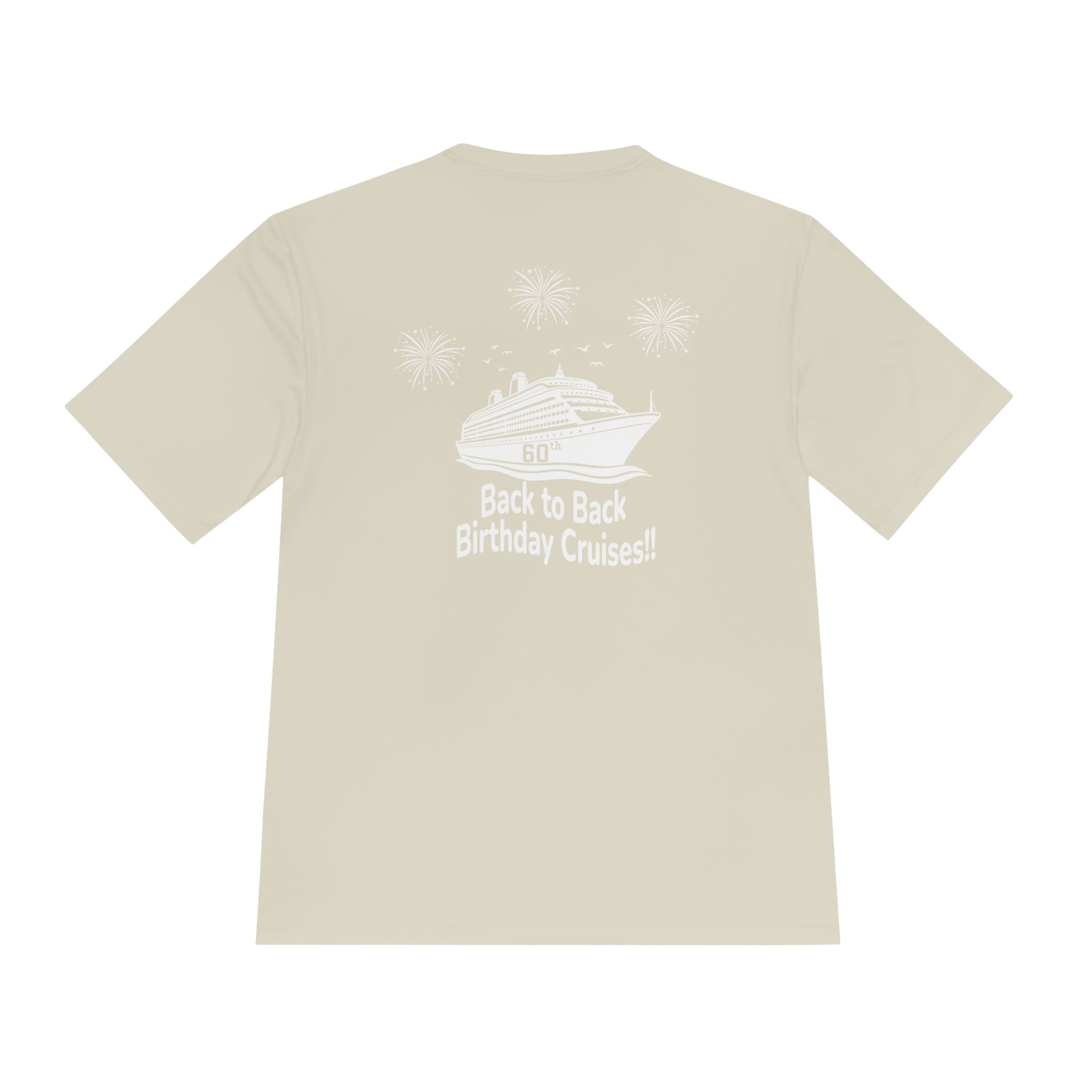 Diane Birthday Cruise White Text- Unisex Moisture Wicking Tee