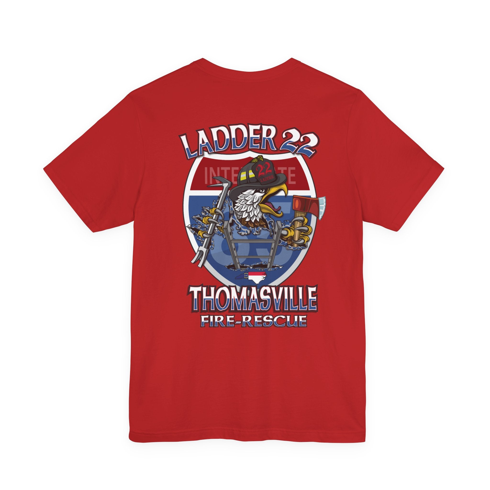 Thomasville Fire NC Ladder 22  - Bella+Canvas Soft Unisex Tee