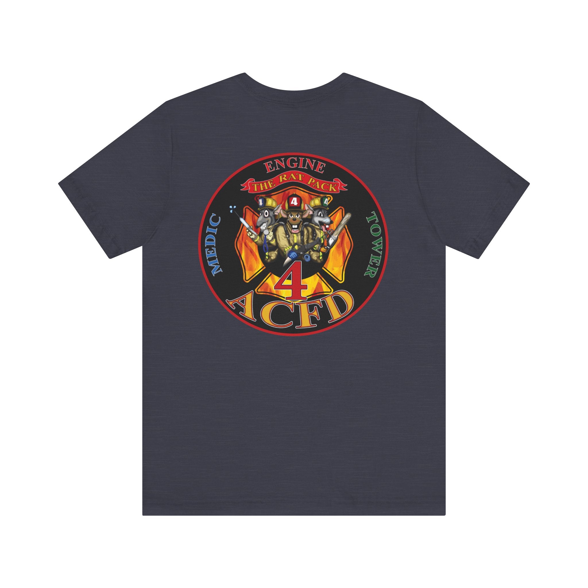 Station 4 RatPack on Back - Bella+Canvas Soft Unisex Tee