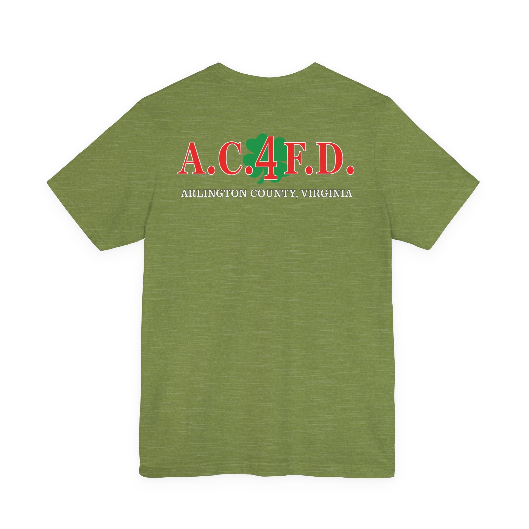 Station 4 Clover on front and back - Bella+Canvas Soft Unisex Tee