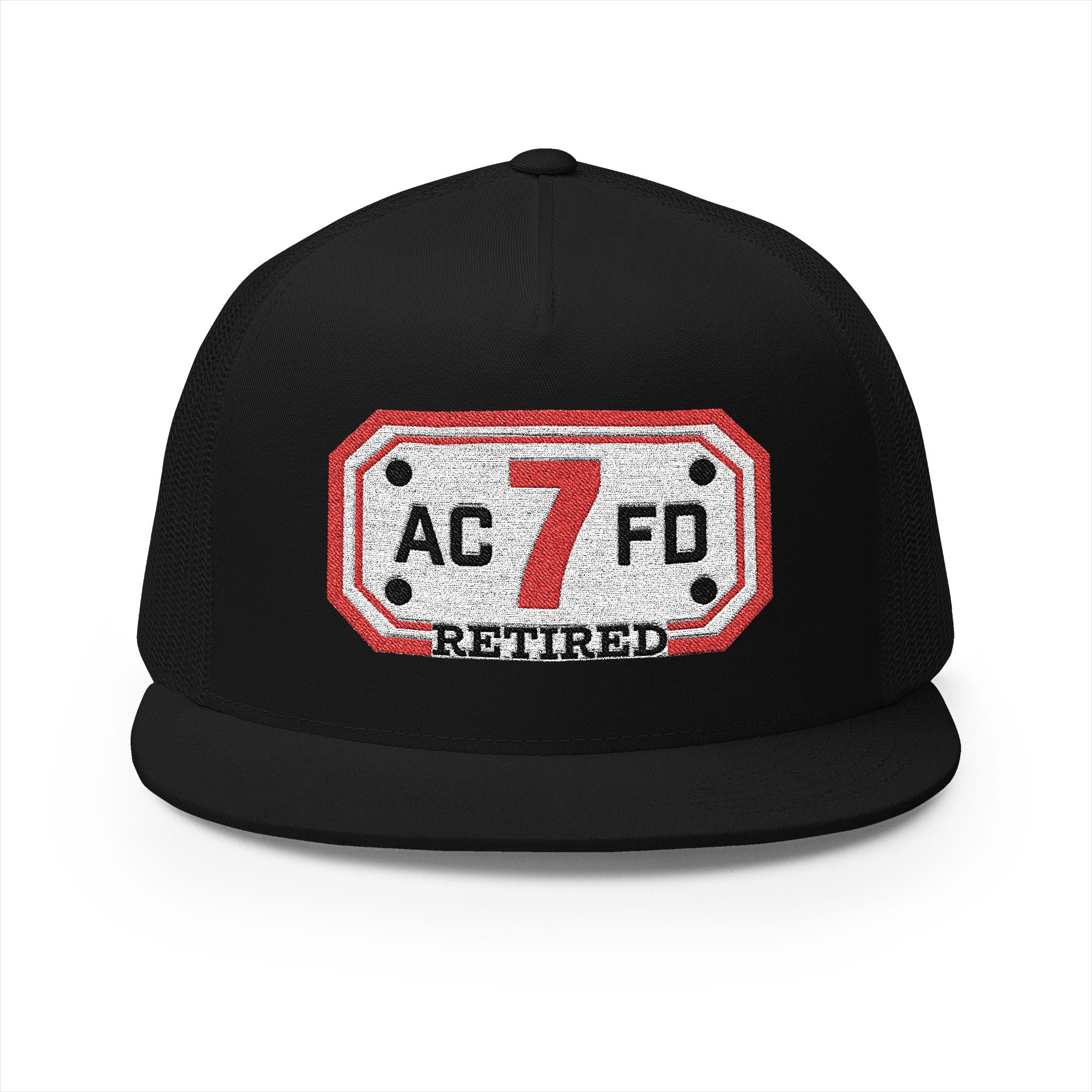 Retired Arlington Engine 7 - 5 Panel Trucker Cap (Embroidery)