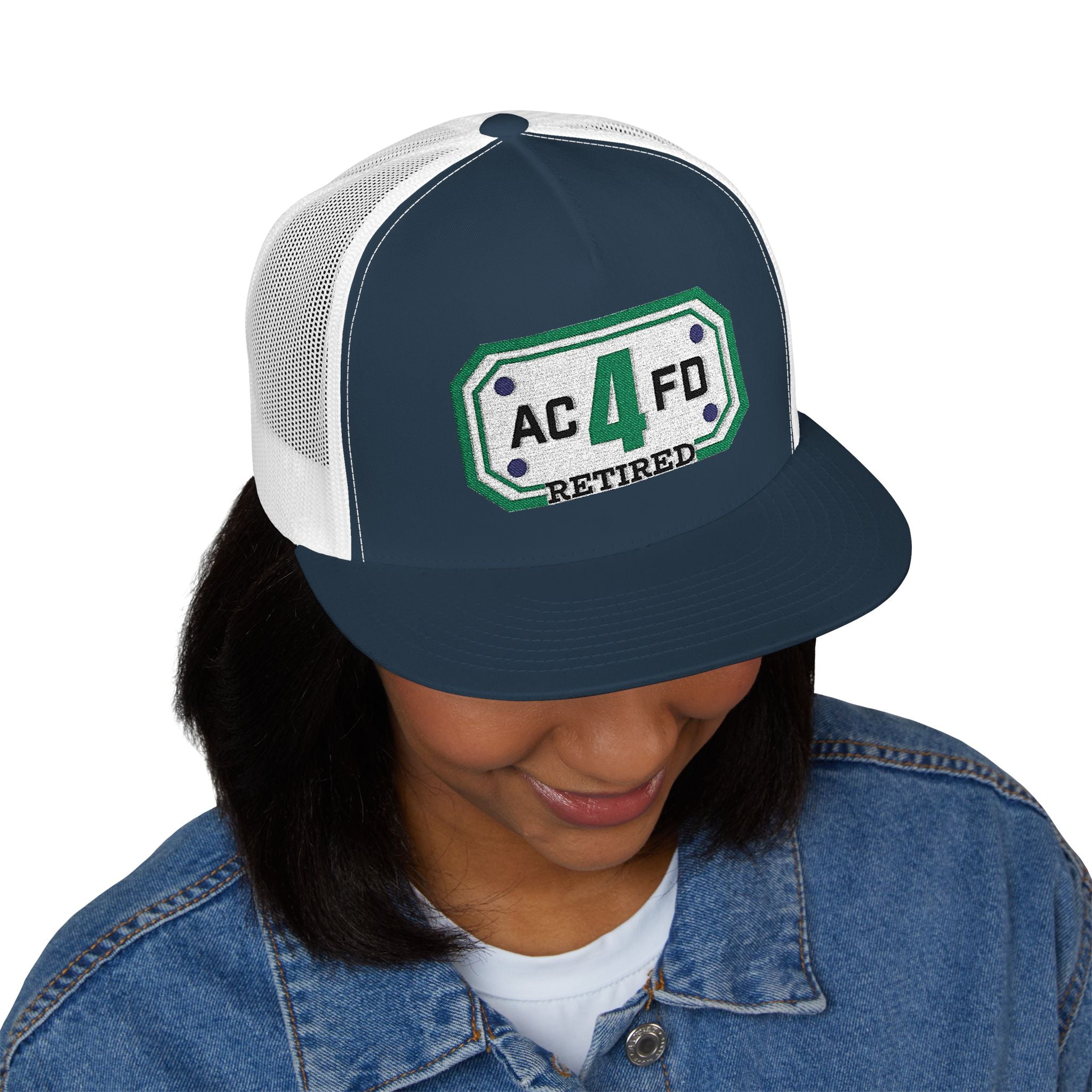 Retired Arlington Tower 4 - 5 Panel Trucker Cap (Embroidery)