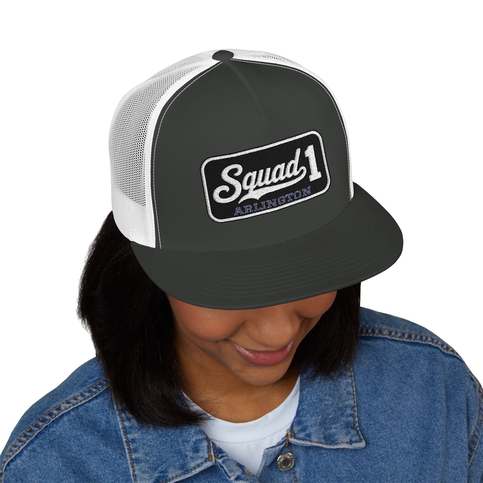 Arlington Squad 1 - 5 Panel Trucker Cap (Embroidery)