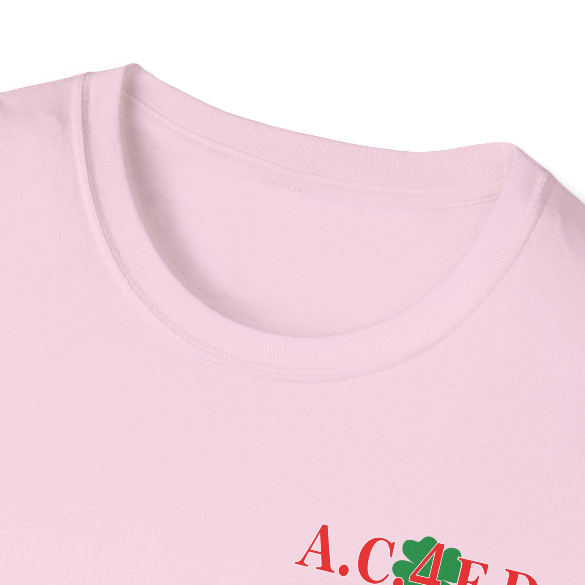 Station 4  acfd clover front/clover back - Gildan Soft Cotton Softstyle T-Shirt