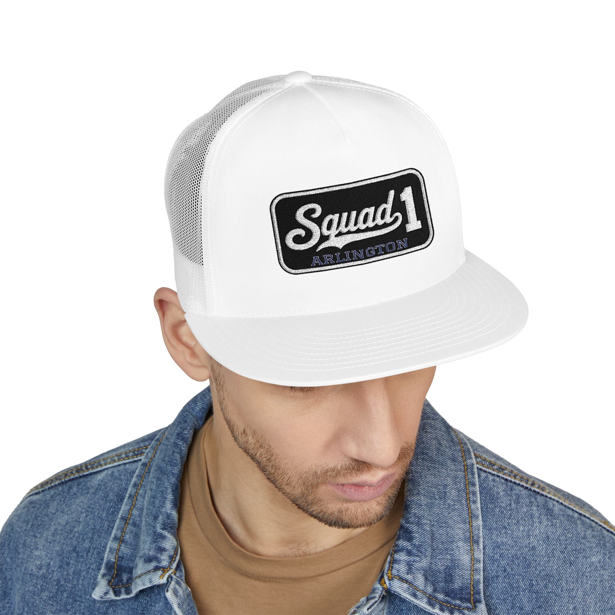 Arlington Squad 1 - 5 Panel Trucker Cap (Embroidery)