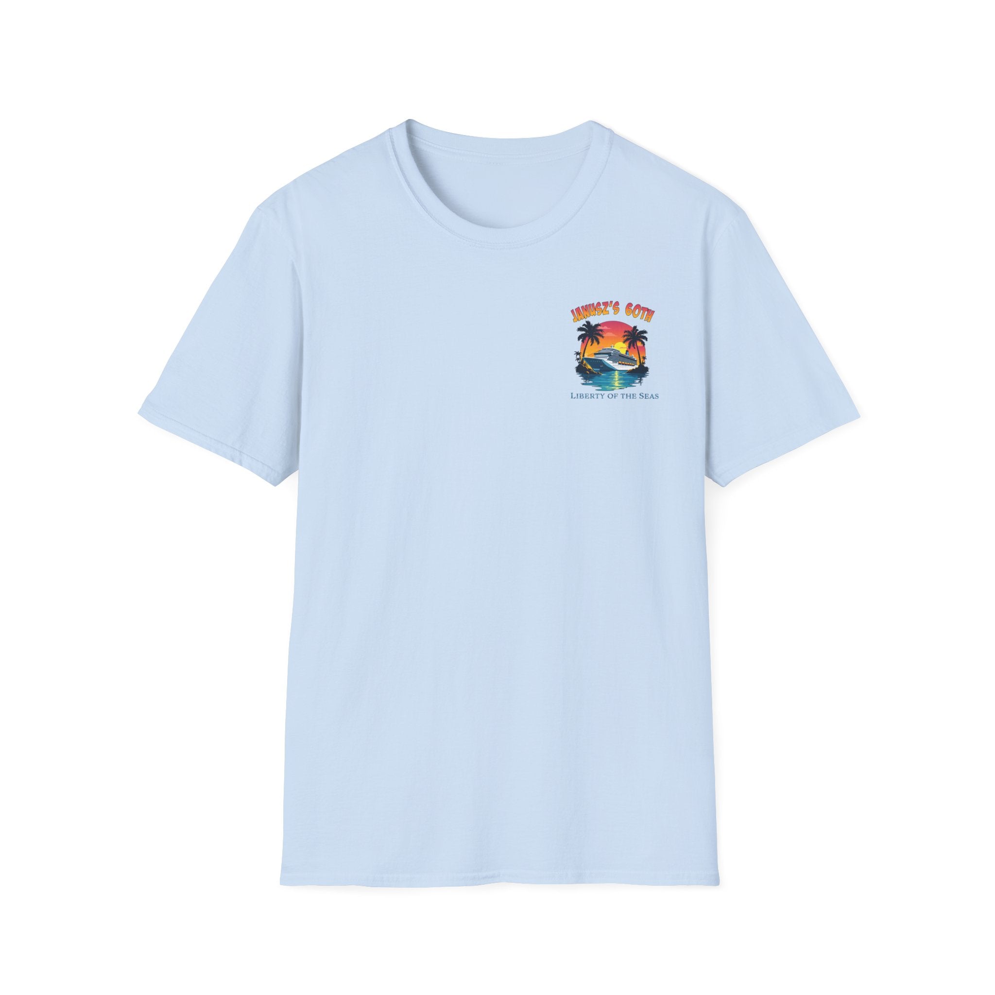 Renee Family Cruise Colorful - Unisex Softstyle Cotton T-Shirt