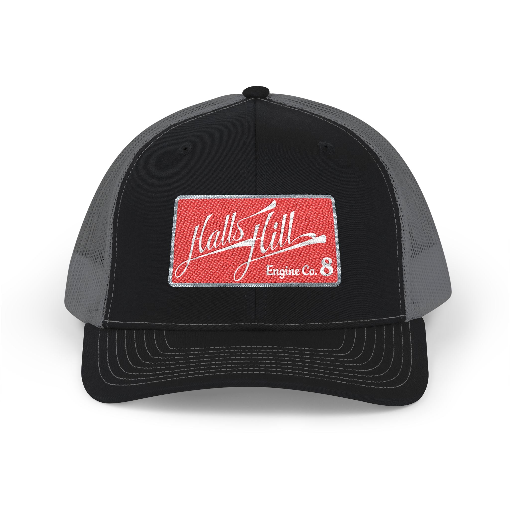 Halls Hill Engine Co 8 - Snapback Trucker Cap (Embroidery) Richardson 112 Style Hat