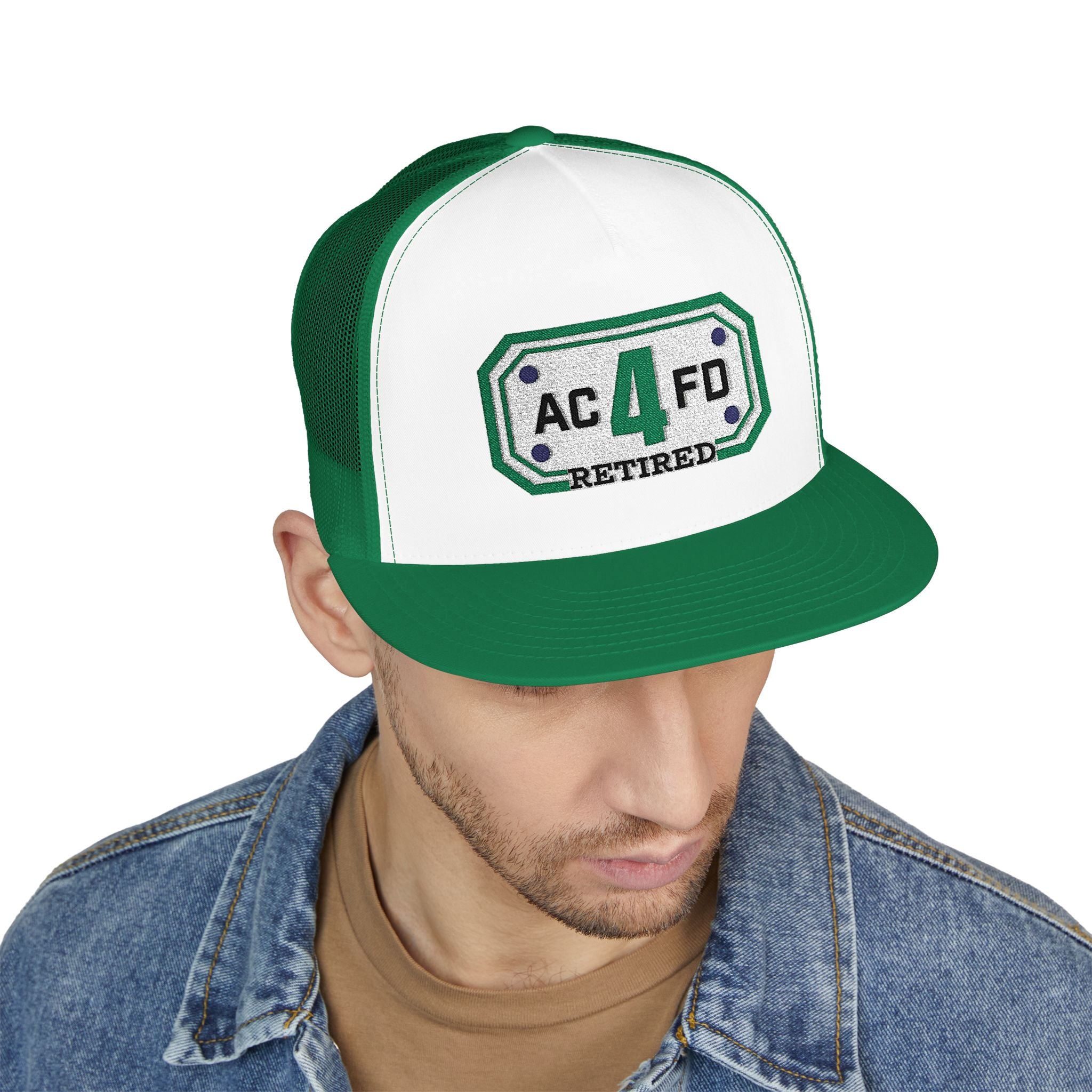 Retired Arlington Tower 4 - 5 Panel Trucker Cap (Embroidery)