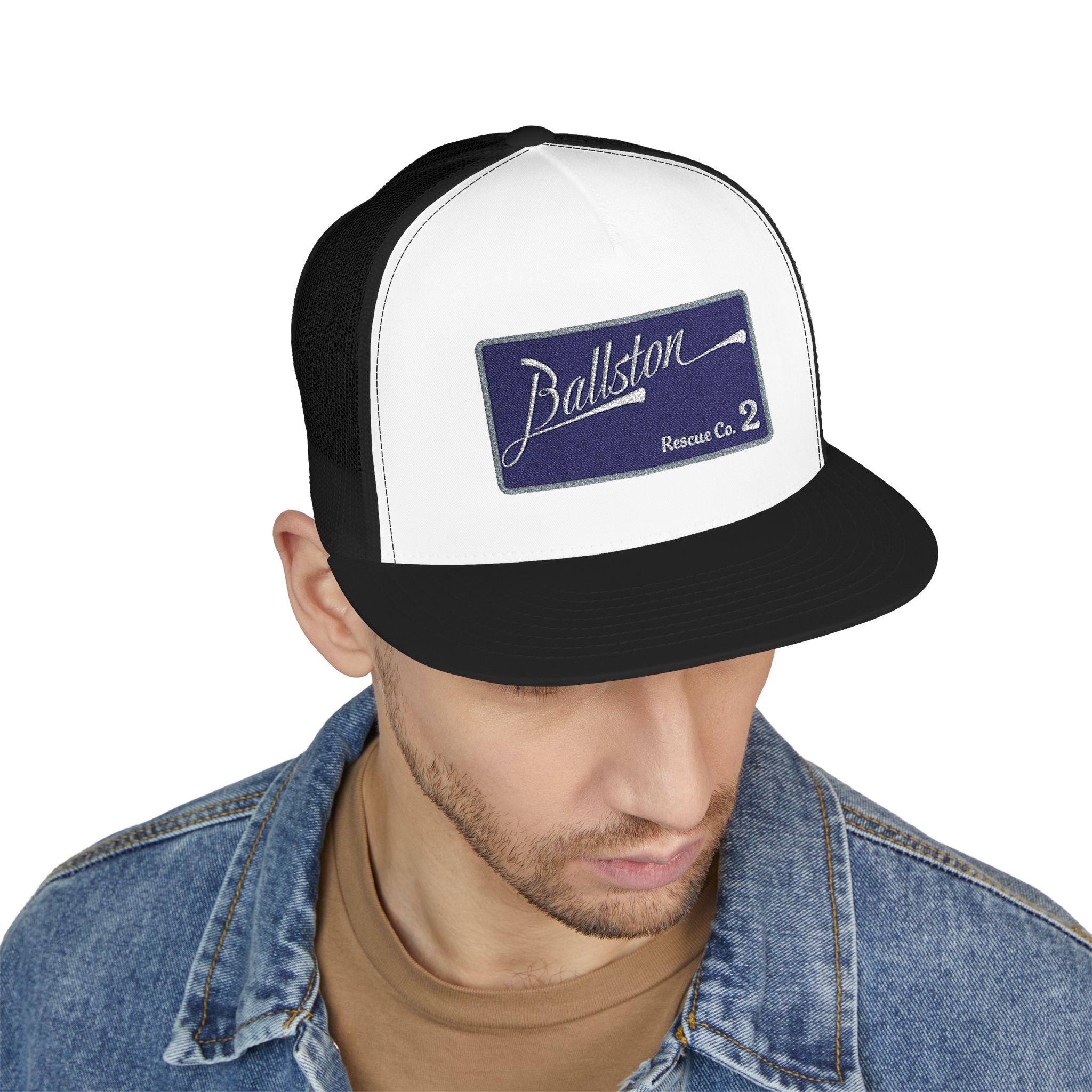 Arlington Ballston Rescue Co. 2  - 5 Panel Trucker Cap (Embroidery)
