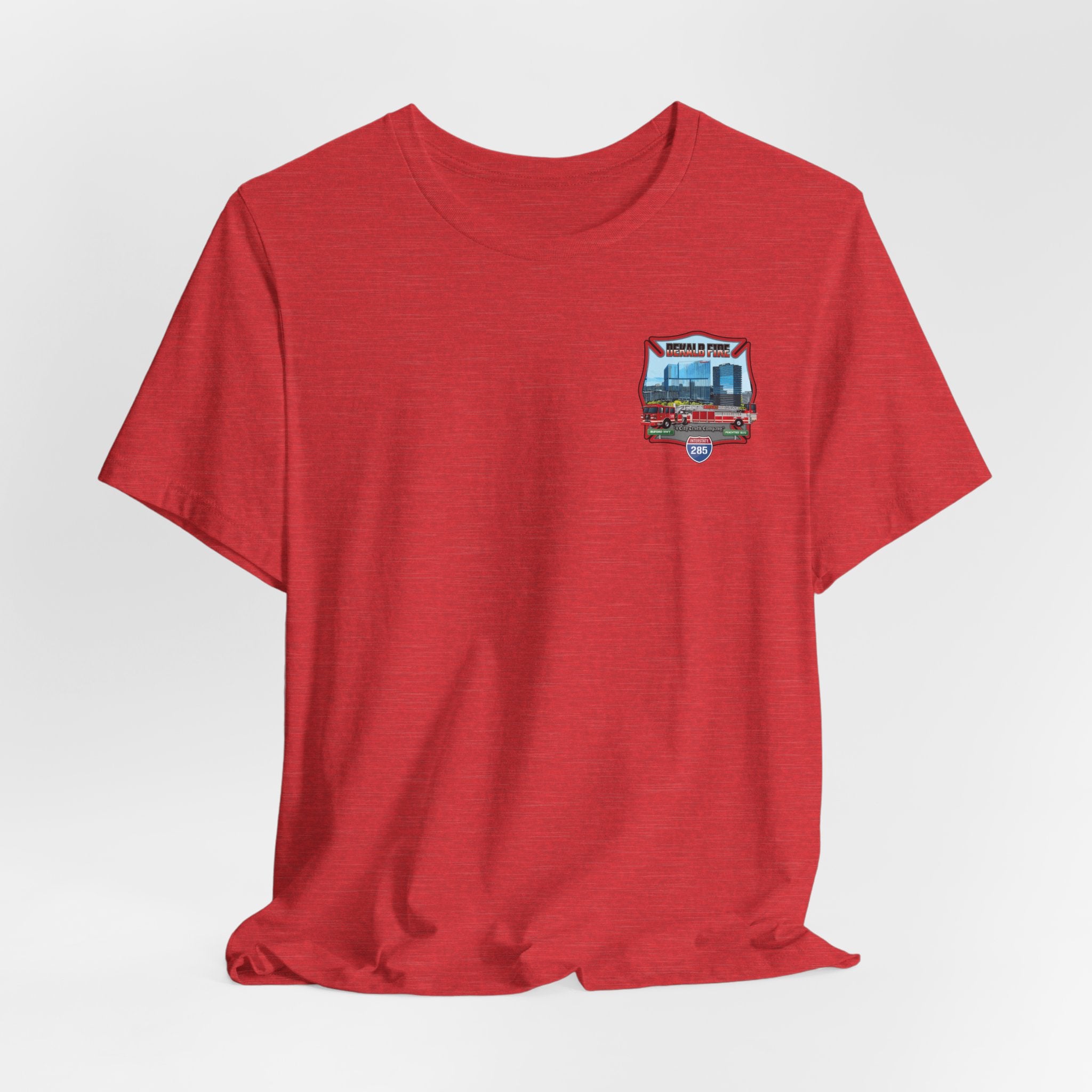 Dekalb County Fire Tiller 18 Rendering - Bella+Canvas Soft Unisex Tee