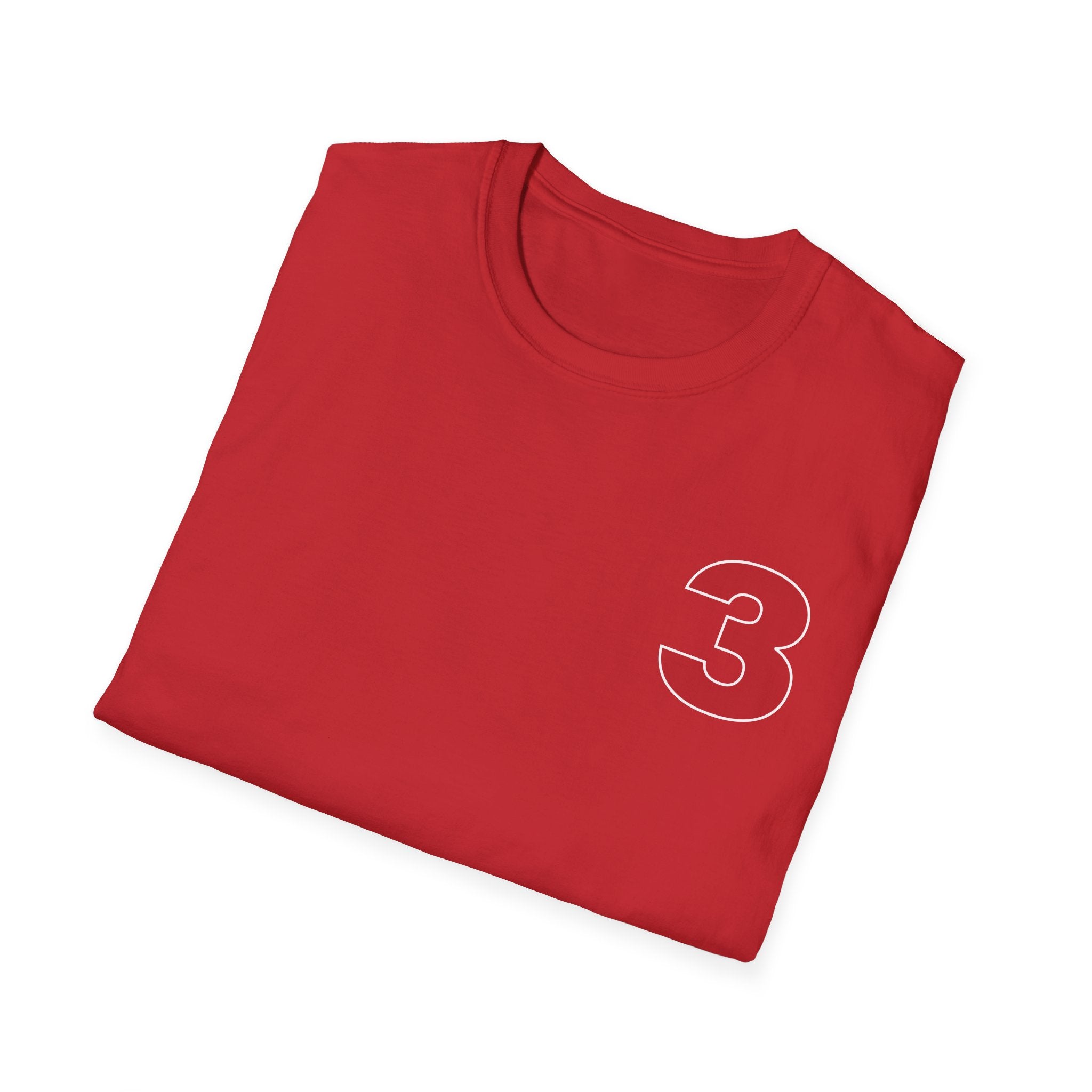 Station 3 front / Rhino back Logo - Gildan Soft Cotton Softstyle T-Shirt