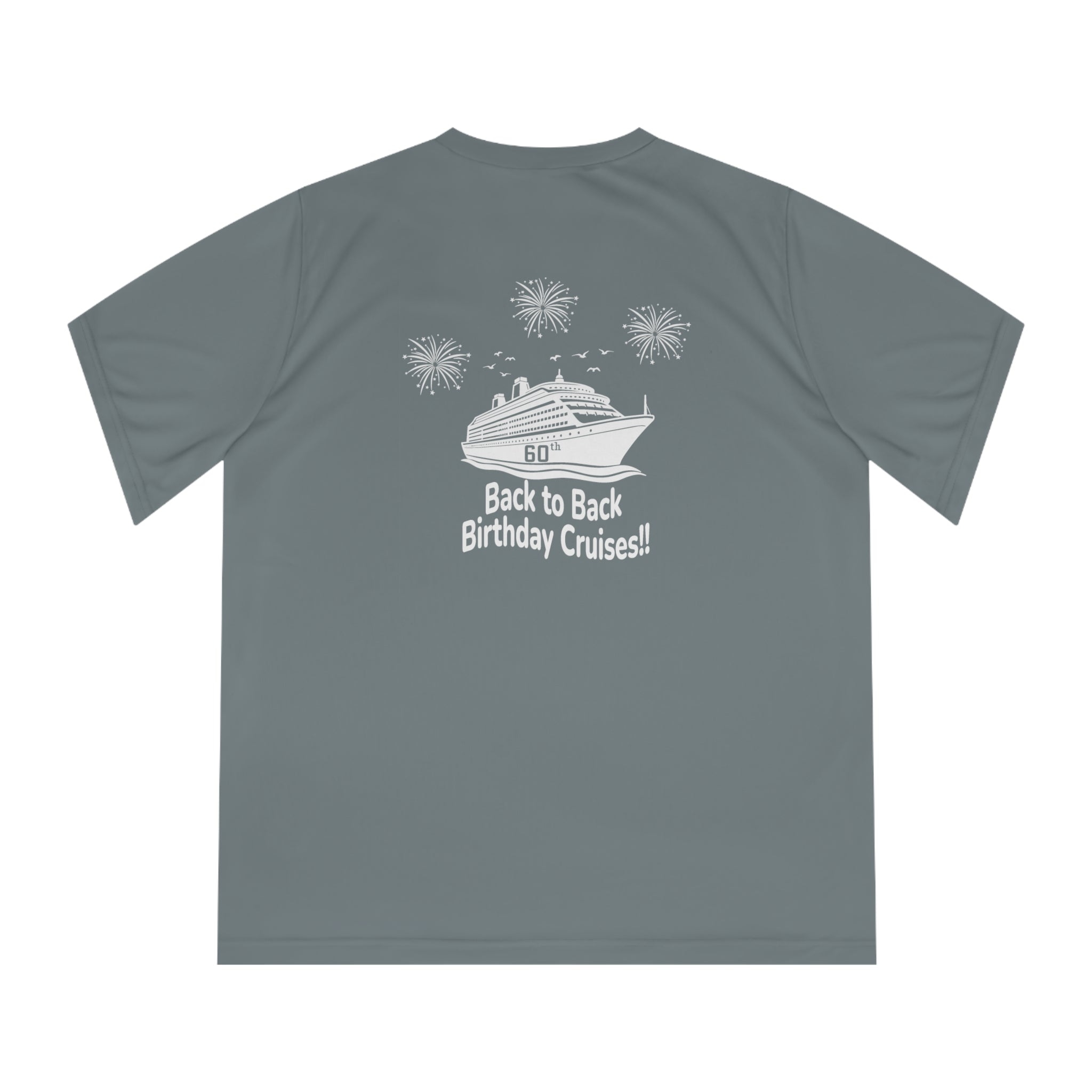 Diane Birthday Cruise White logo - Women's Performance V-Neck T-Shirt